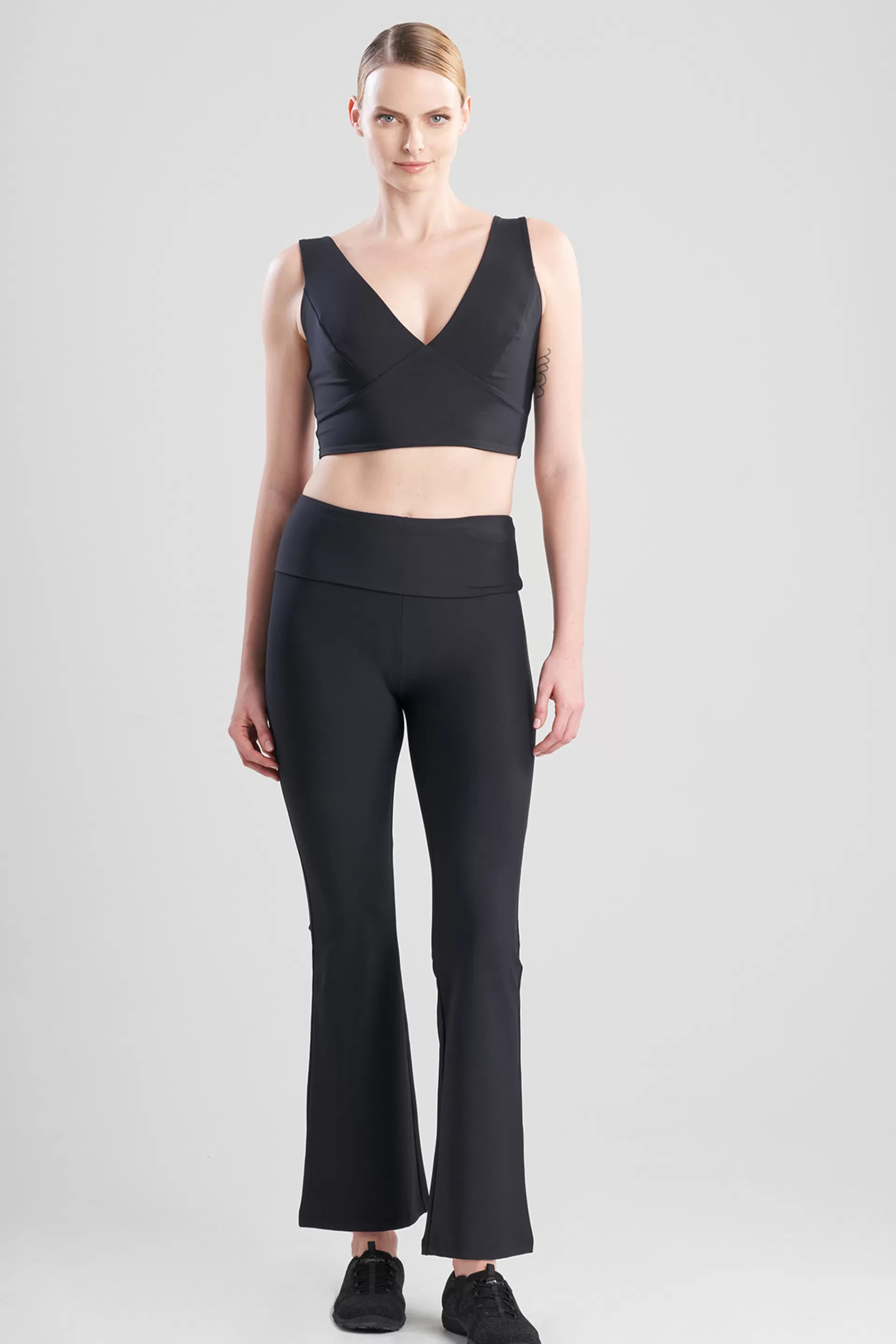 Natori Pants, Leggings & Shorts | Athleisure<Solstice Flaired Leggings Black