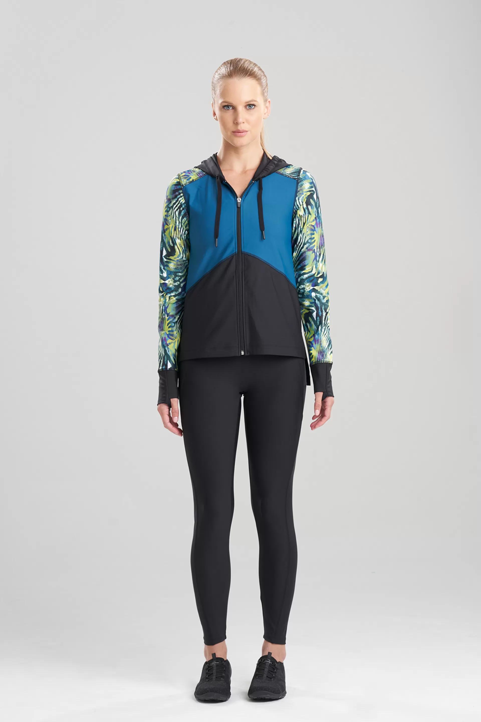 Natori Jackets & Hoodies | Athleisure<Solstice Full Zip Hoodie Citron Multi