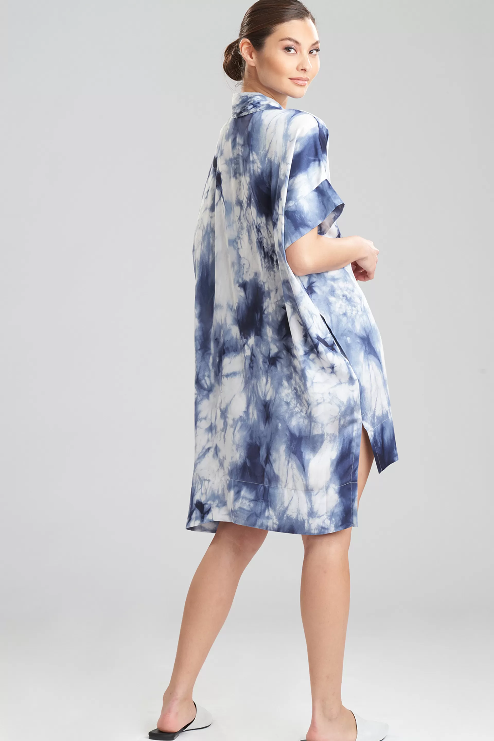 Natori Caftans | Caftan Dresses<Sora Short Caftan Indigo