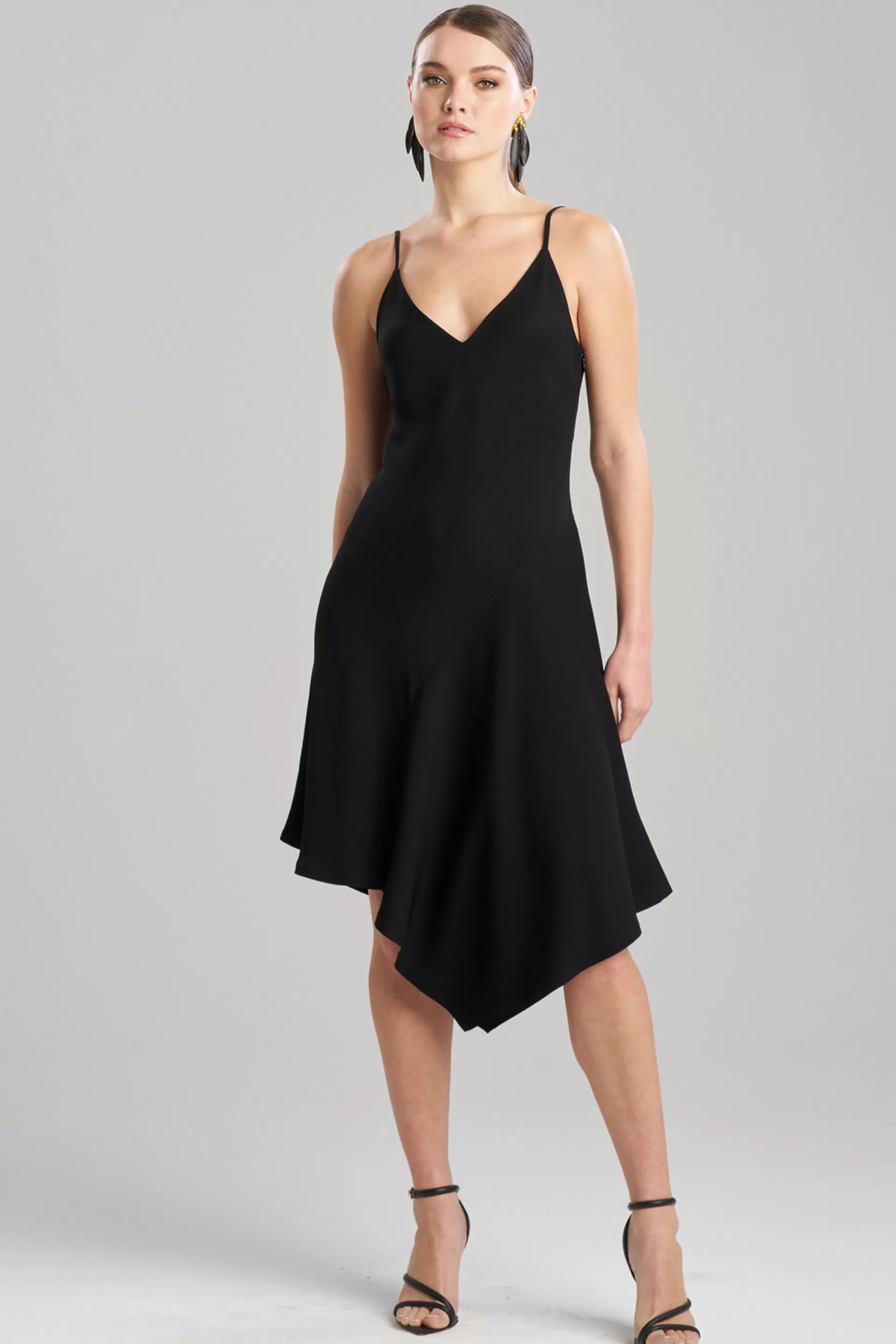 Natori Dresses | Wedding Guest Dresses<Stretch Crepe Asymmetric Dress