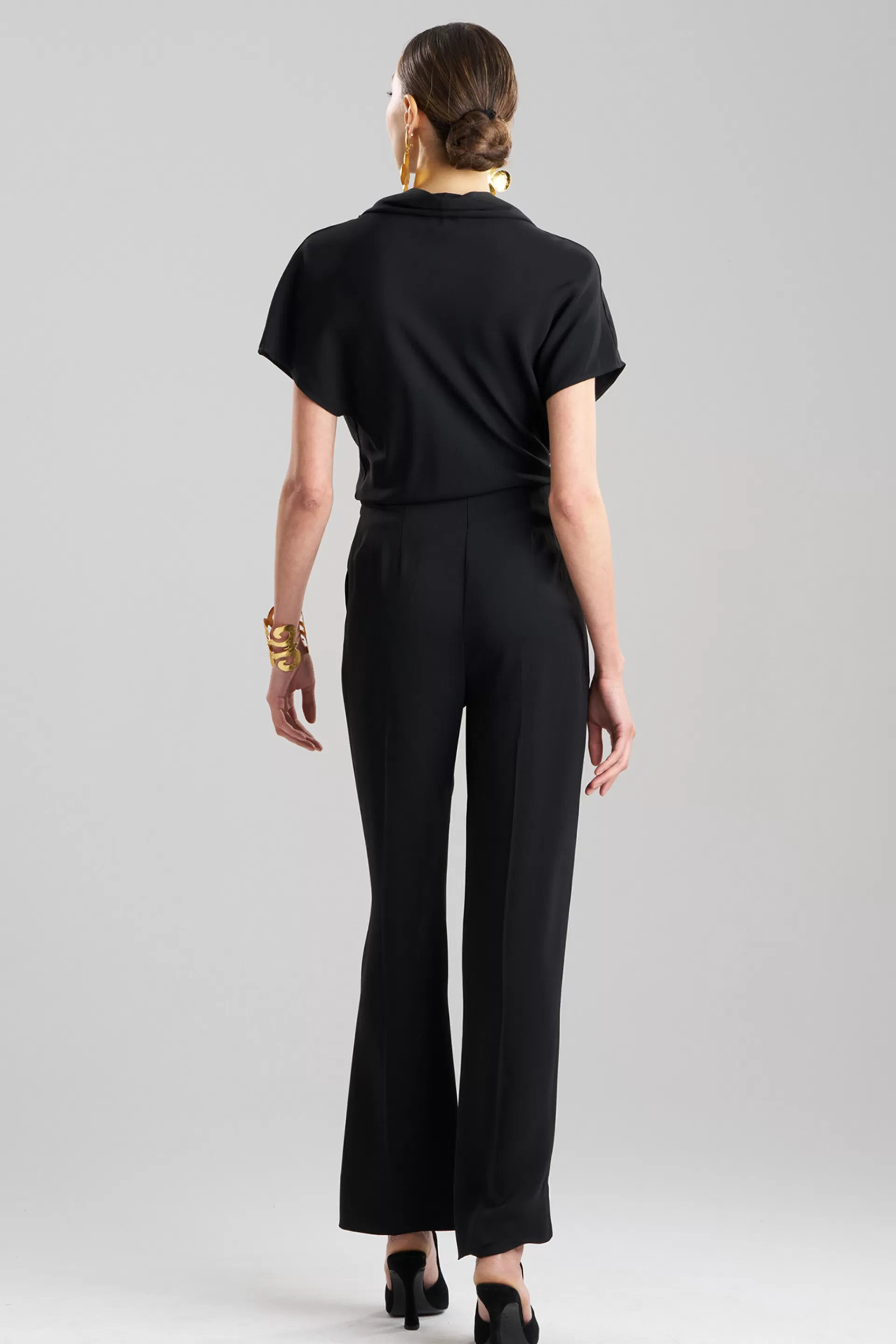 Natori Pants, Skirts & Shorts<Stretch Crepe Trousers Black