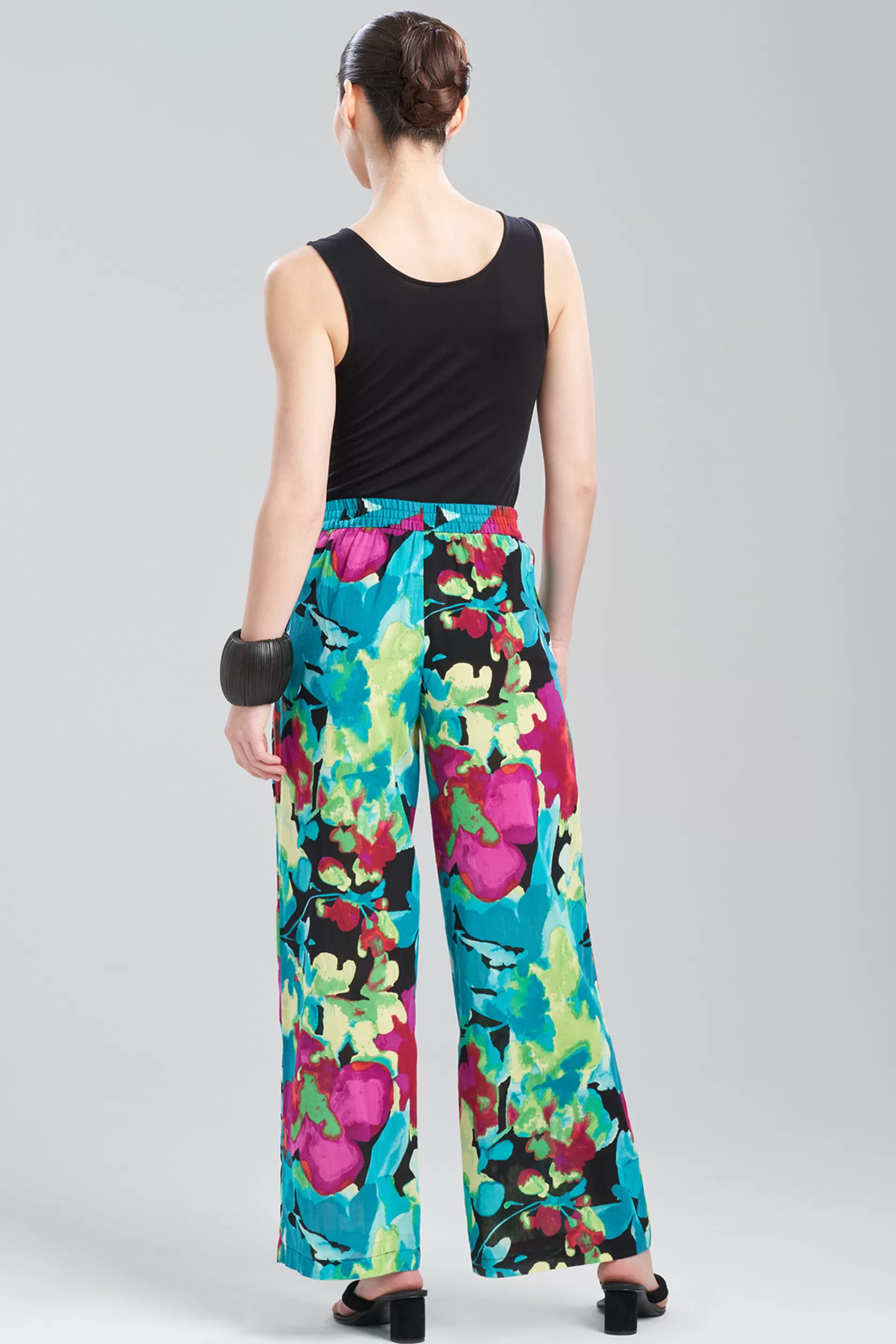 Natori Lounge Bottoms | Honeymoon<Suisai Getaway Cotton Gauze Pants Black Multi