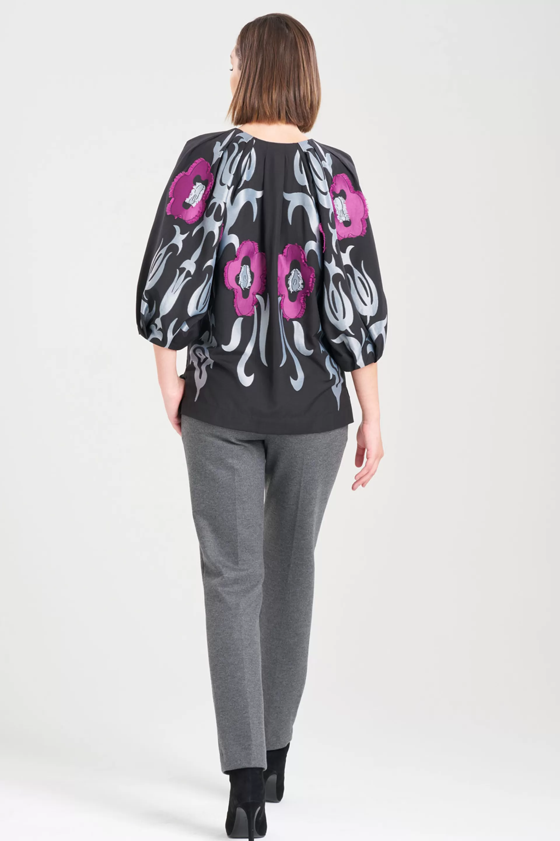 Natori Tops, Shirts & Tunics<Suzani Jacquard Top Black Multi