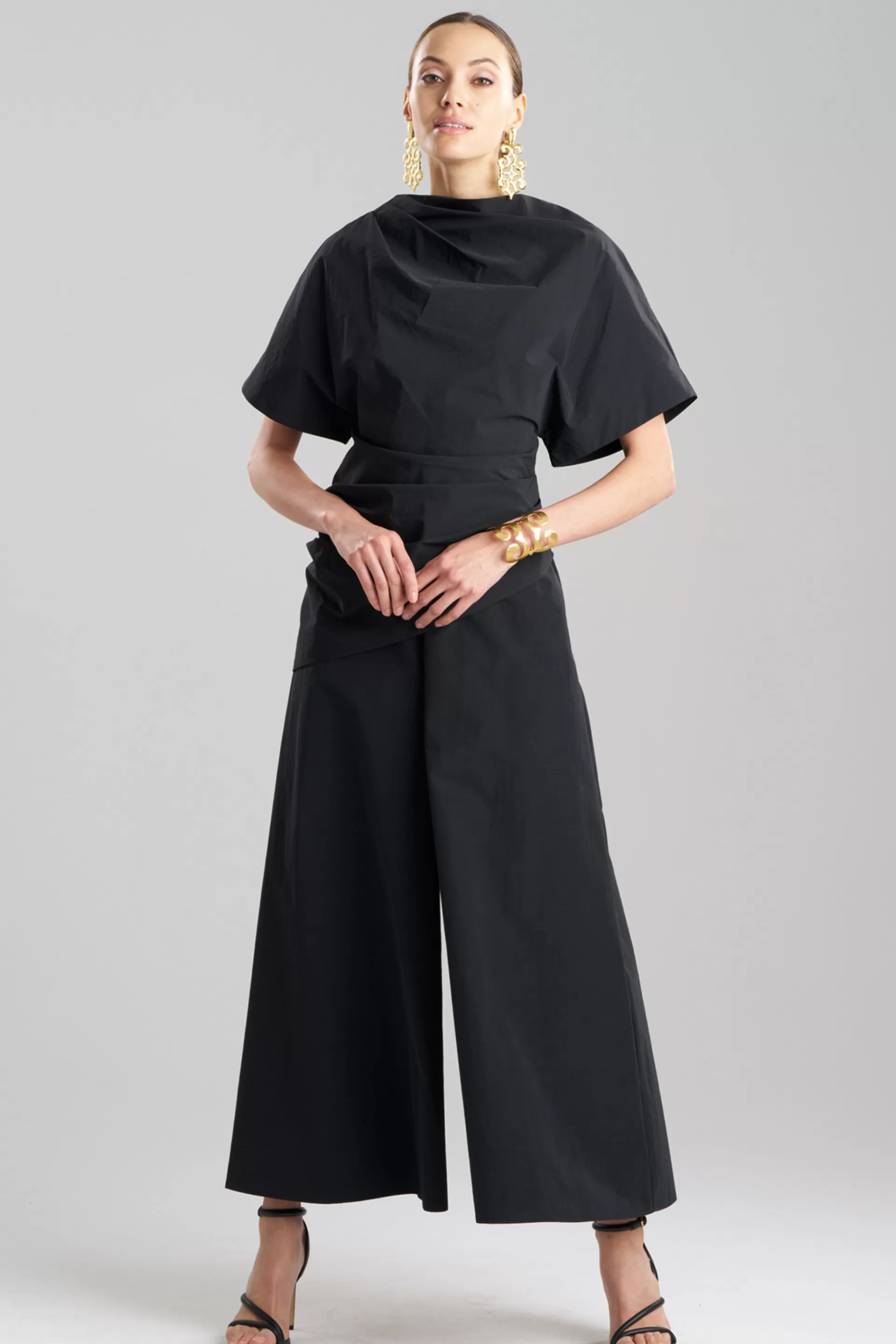 Natori Tops, Shirts & Tunics<Taffeta Draped Top Black