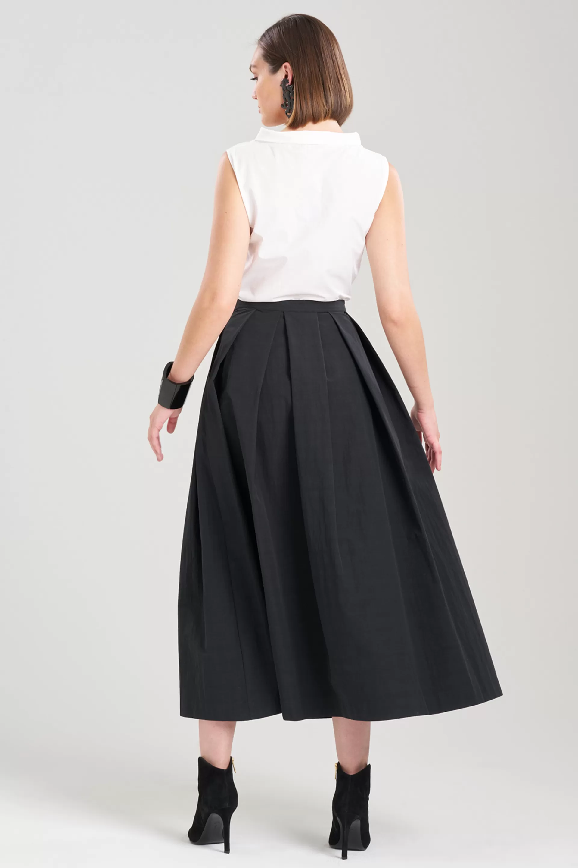 Natori Pants, Skirts & Shorts<Taffeta Maxi Skirt Black