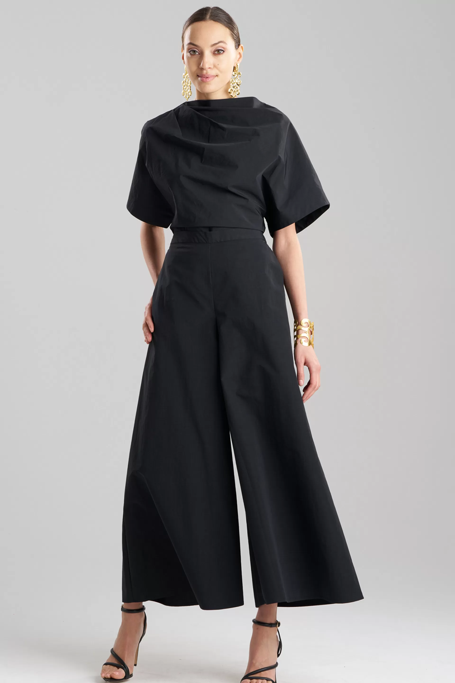 Natori Pants, Skirts & Shorts<Taffeta Palazzo Pull On Pants Black