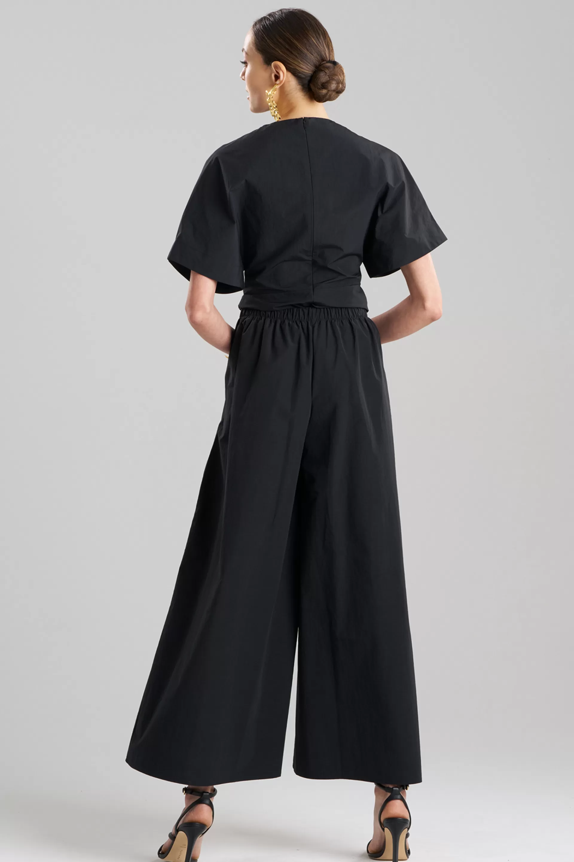 Natori Pants, Skirts & Shorts<Taffeta Palazzo Pull On Pants Black