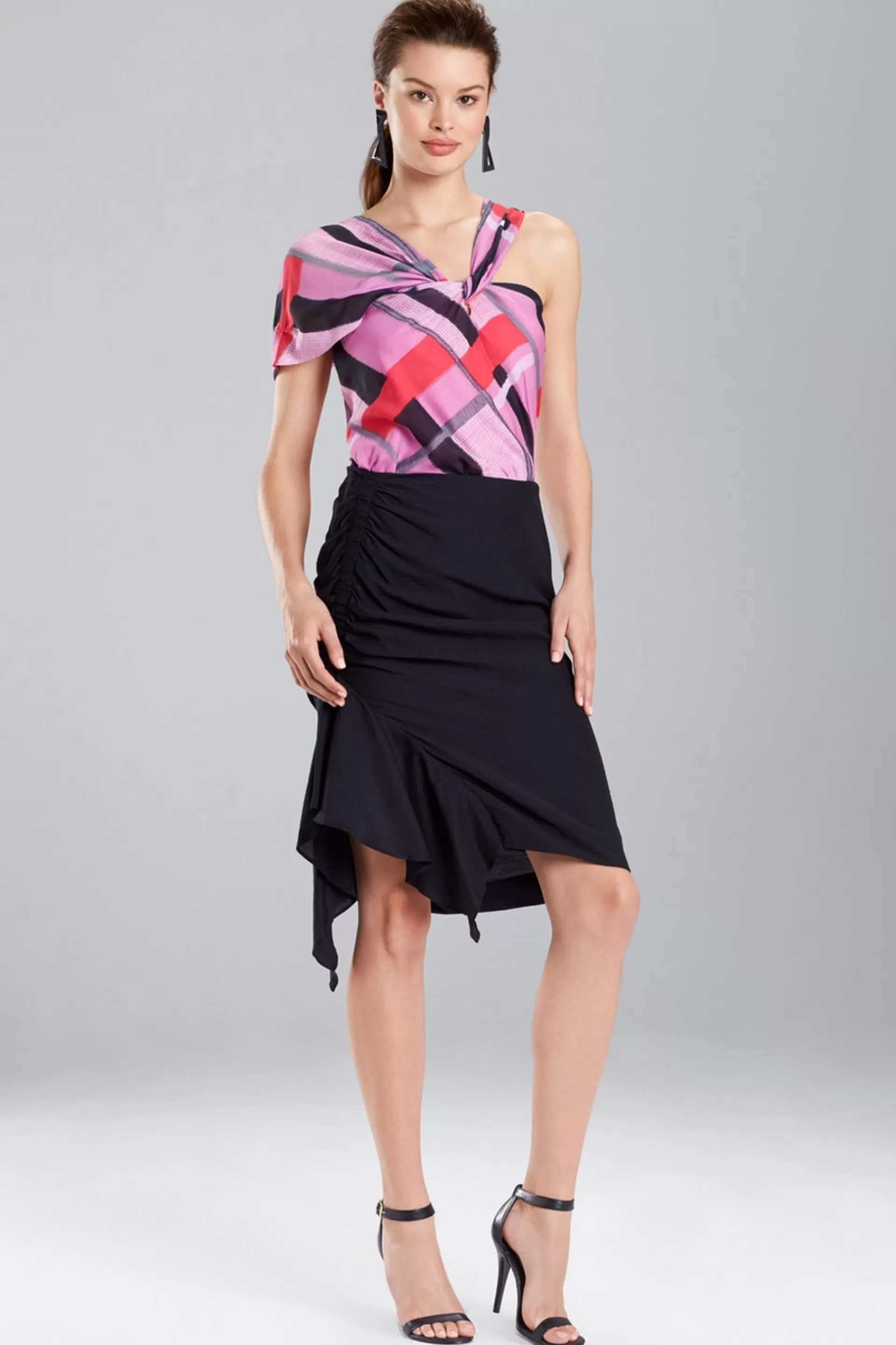 Natori Tops, Shirts & Tunics<Taisho Stripes Voile One-Shoulder Top Tulip