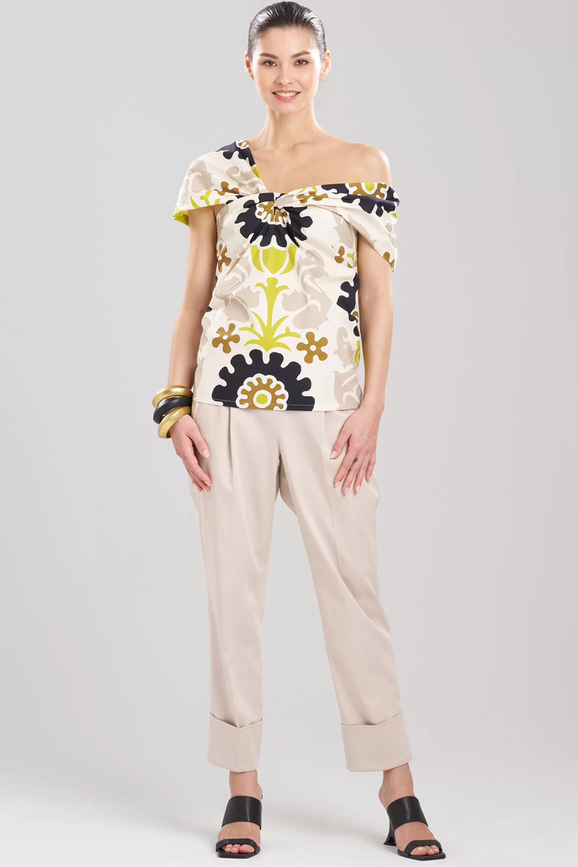 Natori Tops, Shirts & Tunics<Talitha Cotton Poplin Asymmetrical Top