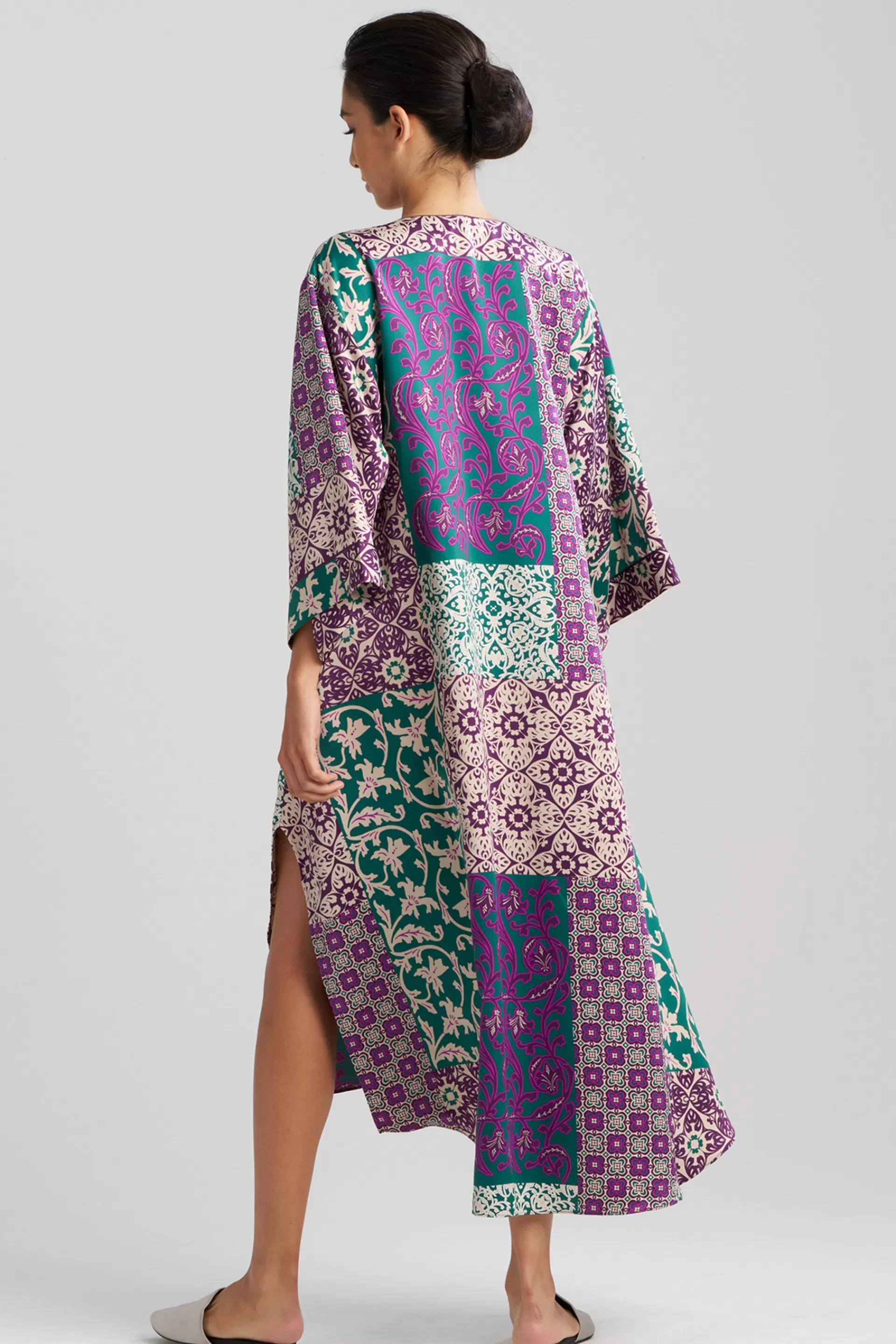 Natori Caftans | Caftan Dresses<Tapestry V-Neck Caftan Purple