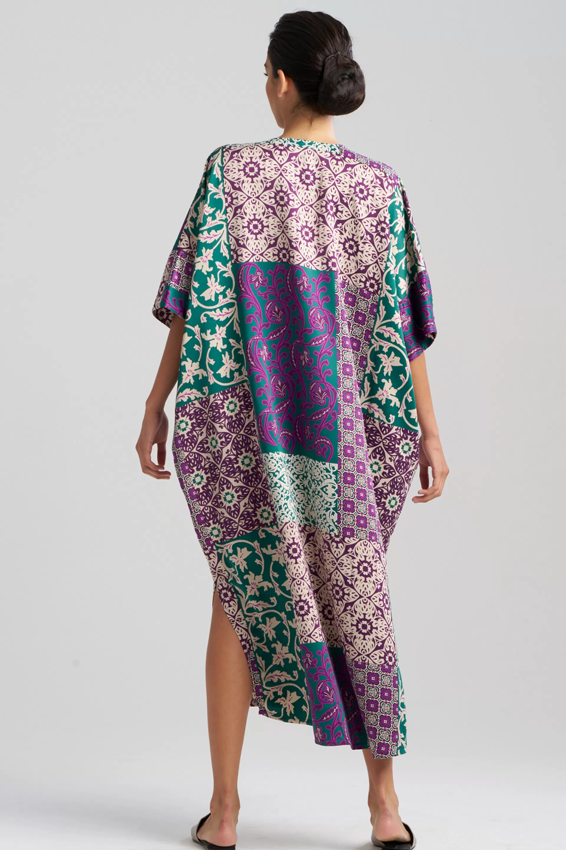 Natori Caftans | Caftan Dresses<Tapestry Zip Caftan Purple