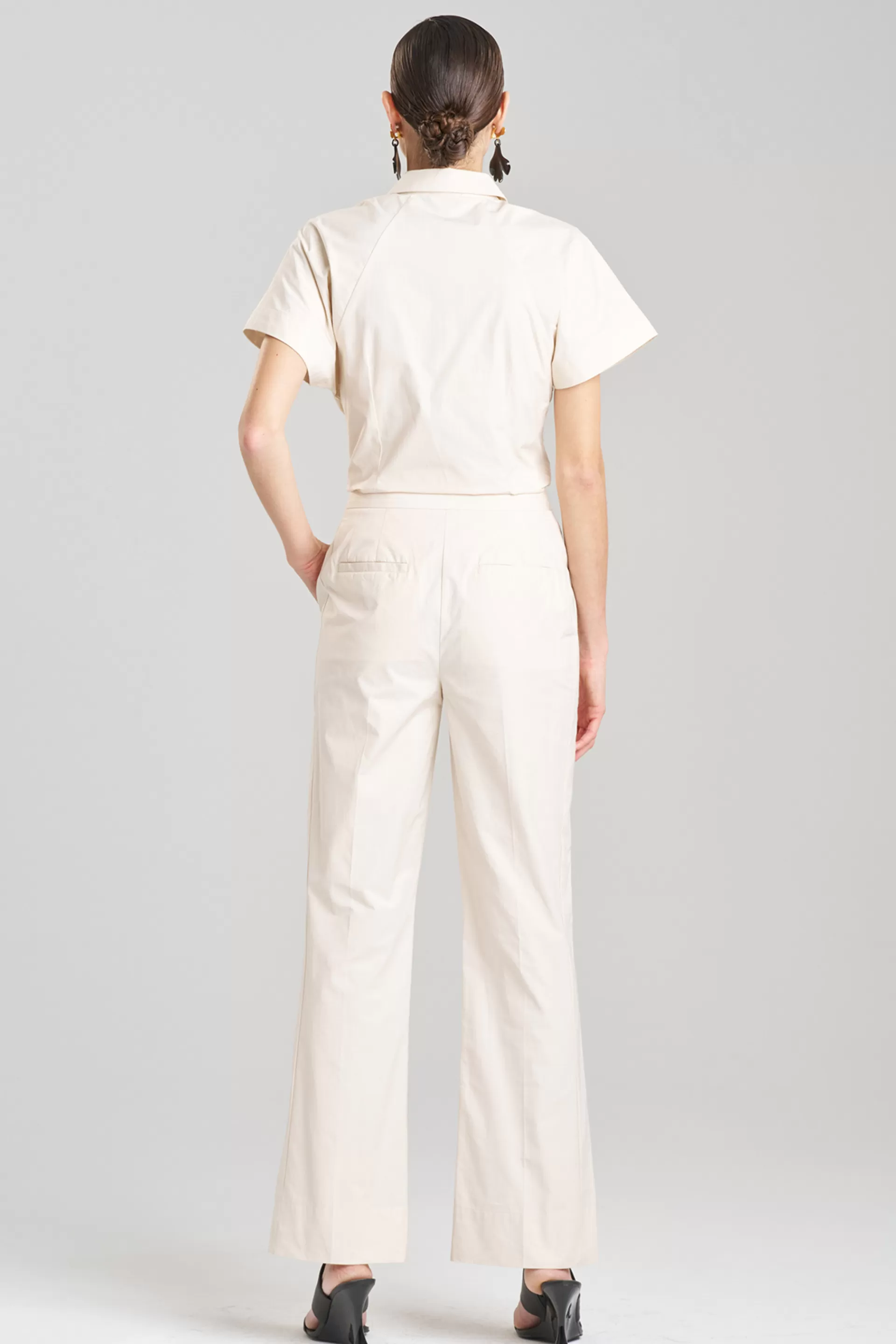 Natori Pants, Skirts & Shorts<Tech Cotton Taffeta Pants Cream