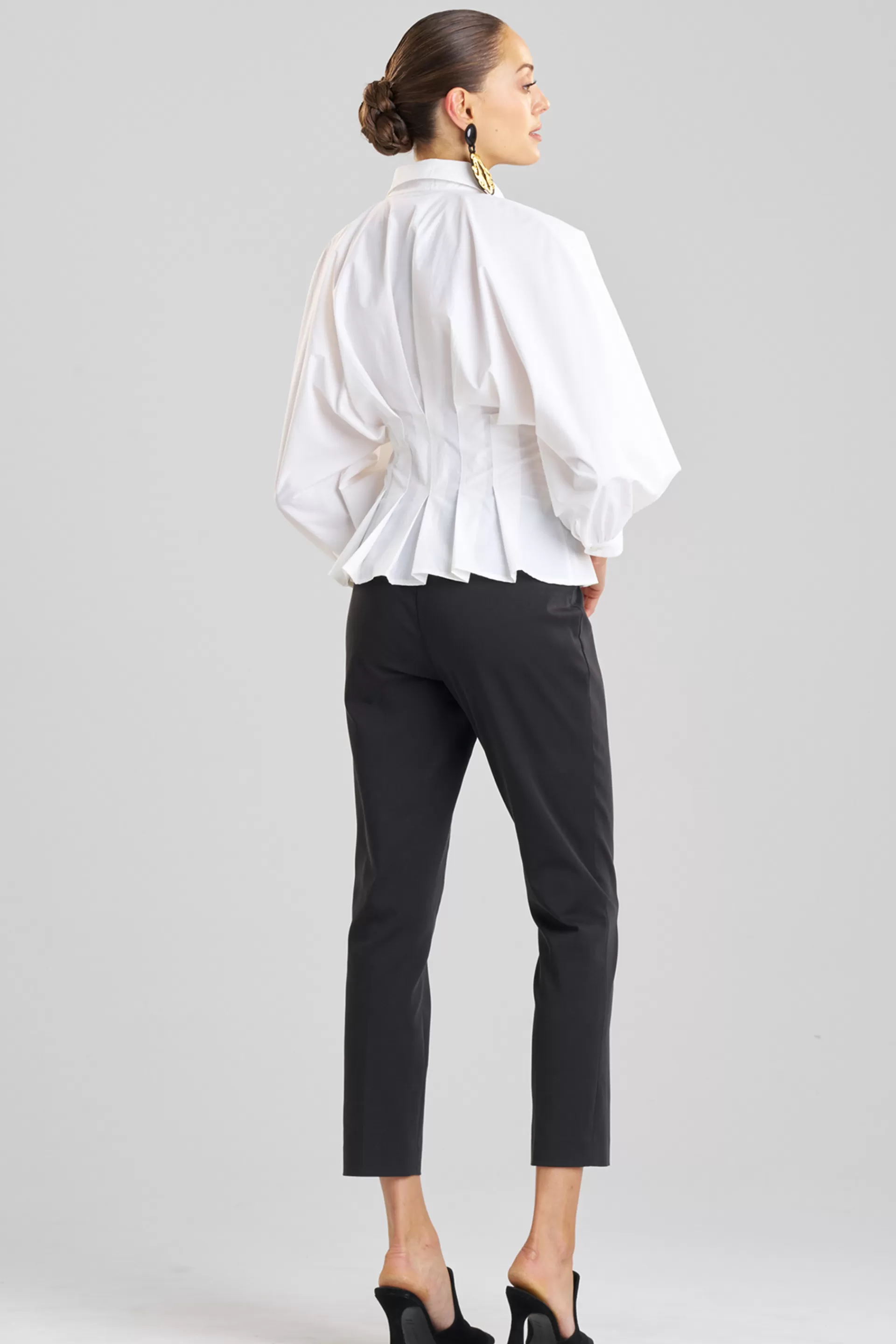 Natori Tops, Shirts & Tunics<Techno Poplin Pleated Shirt White