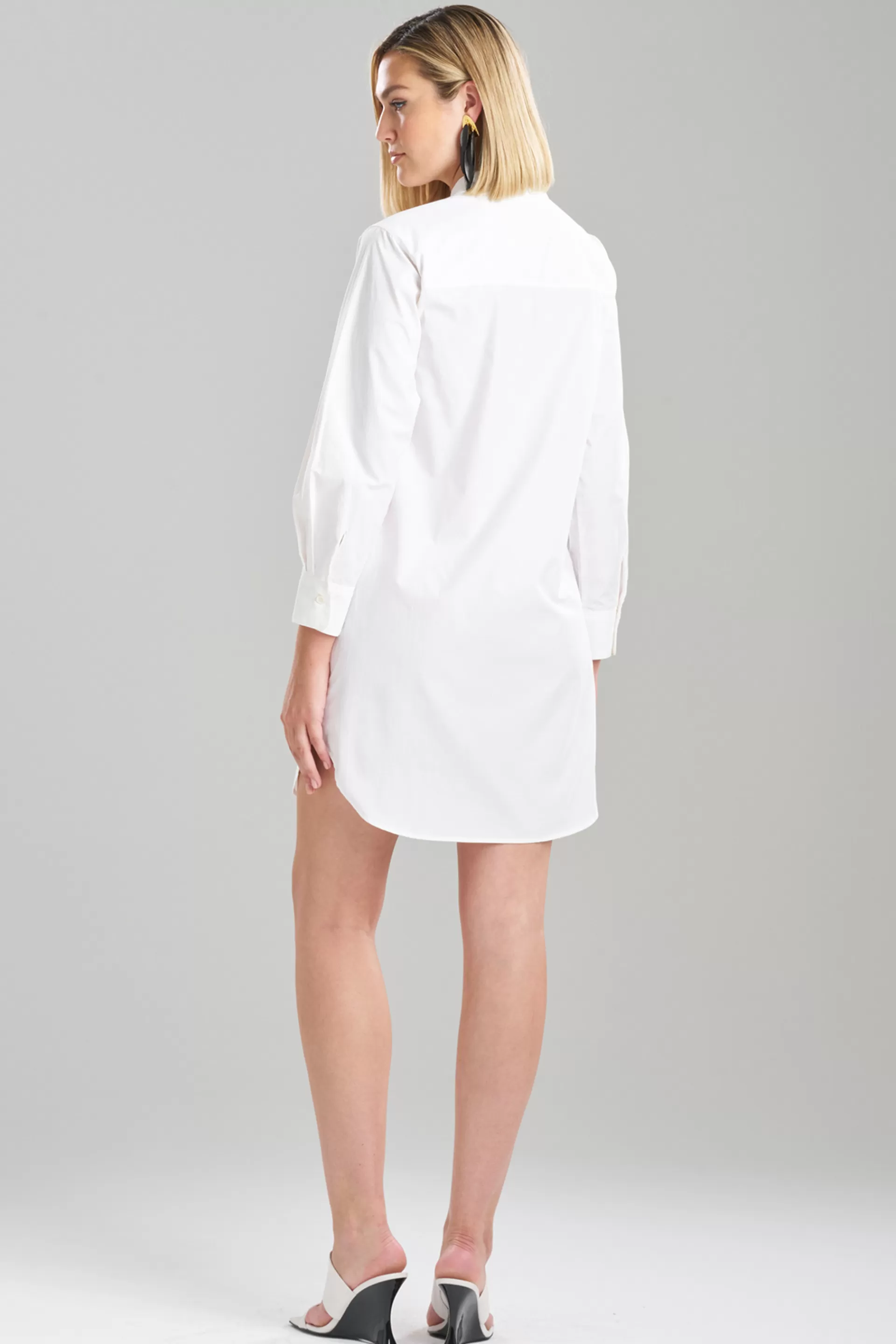 Natori Dresses<Techno Poplin Shirtdress White