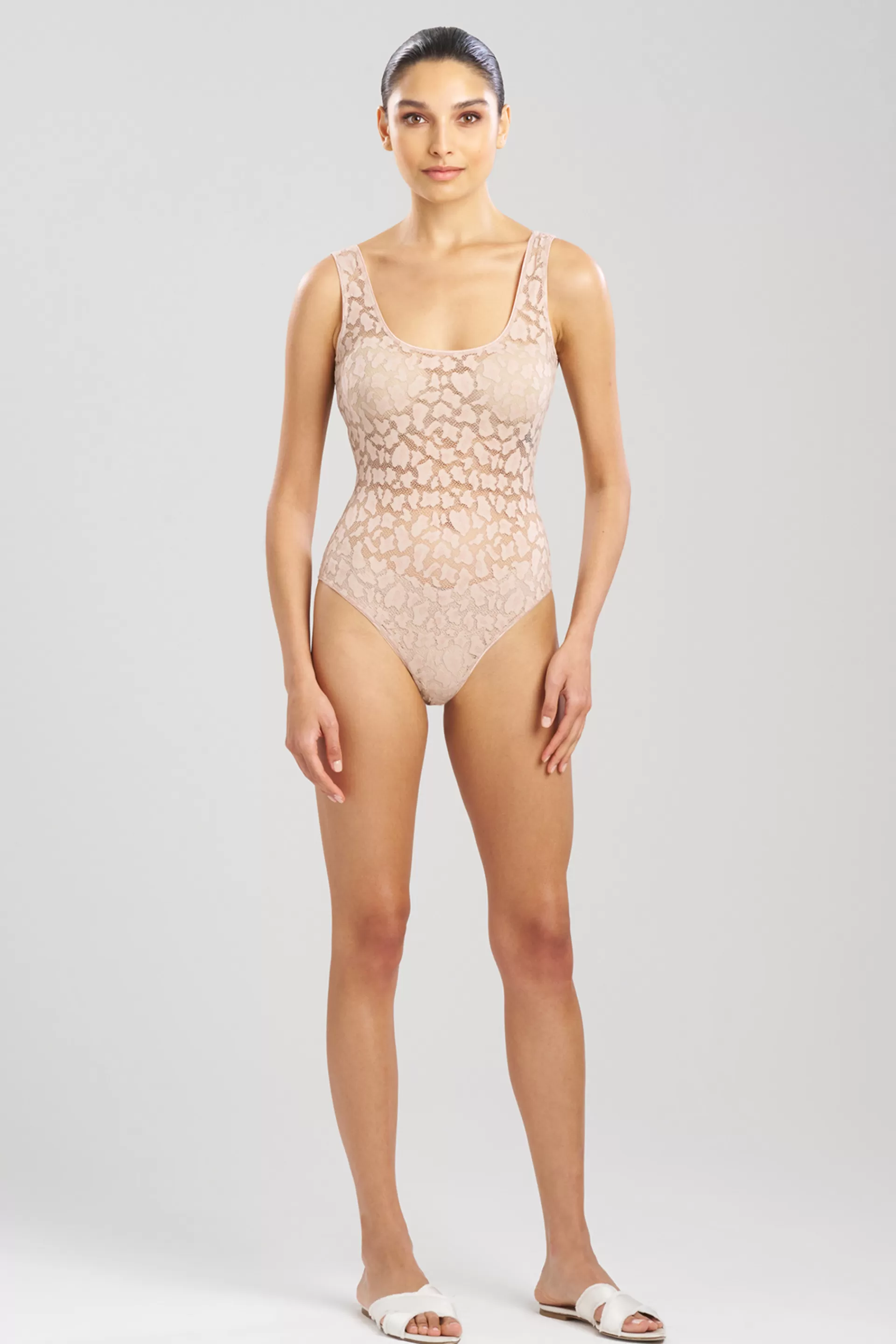 Natori Bodysuits & Bodywear<Temptation Sheer Allover Lace Bodysuit