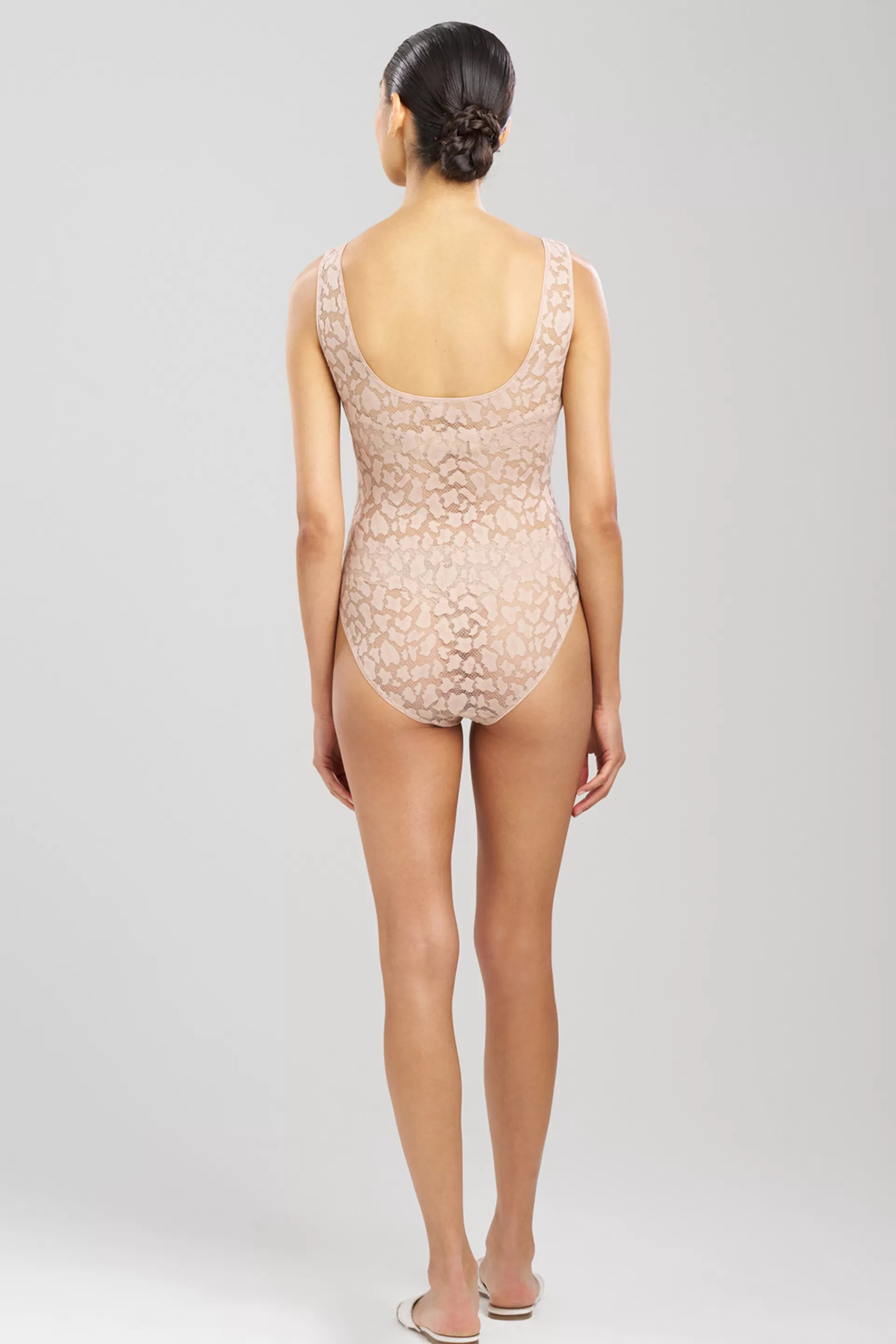 Natori Bodysuits & Bodywear<Temptation Sheer Allover Lace Bodysuit