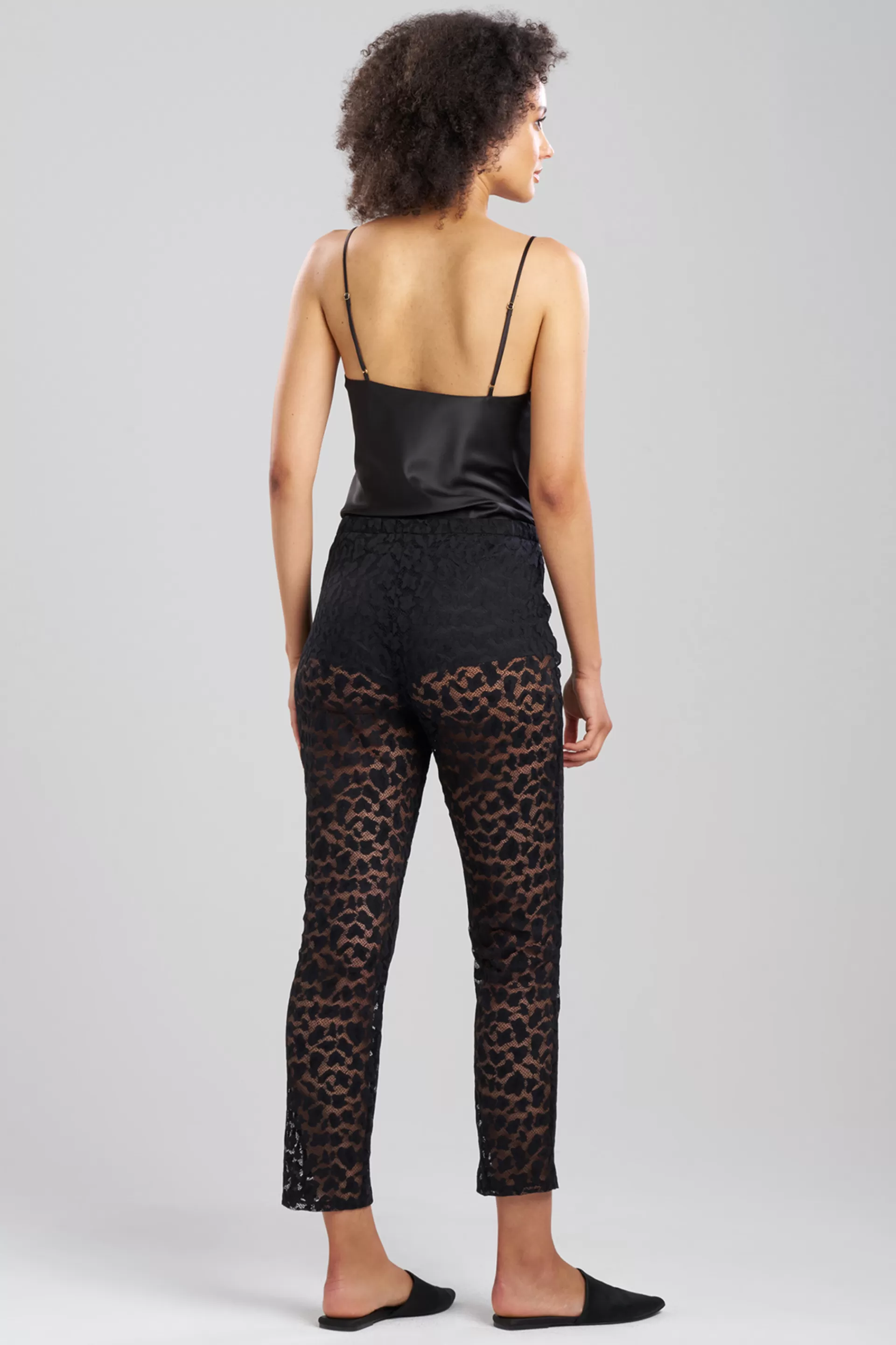 Natori Pajama Bottoms<Temptation Sheer Allover Lace Pants Black