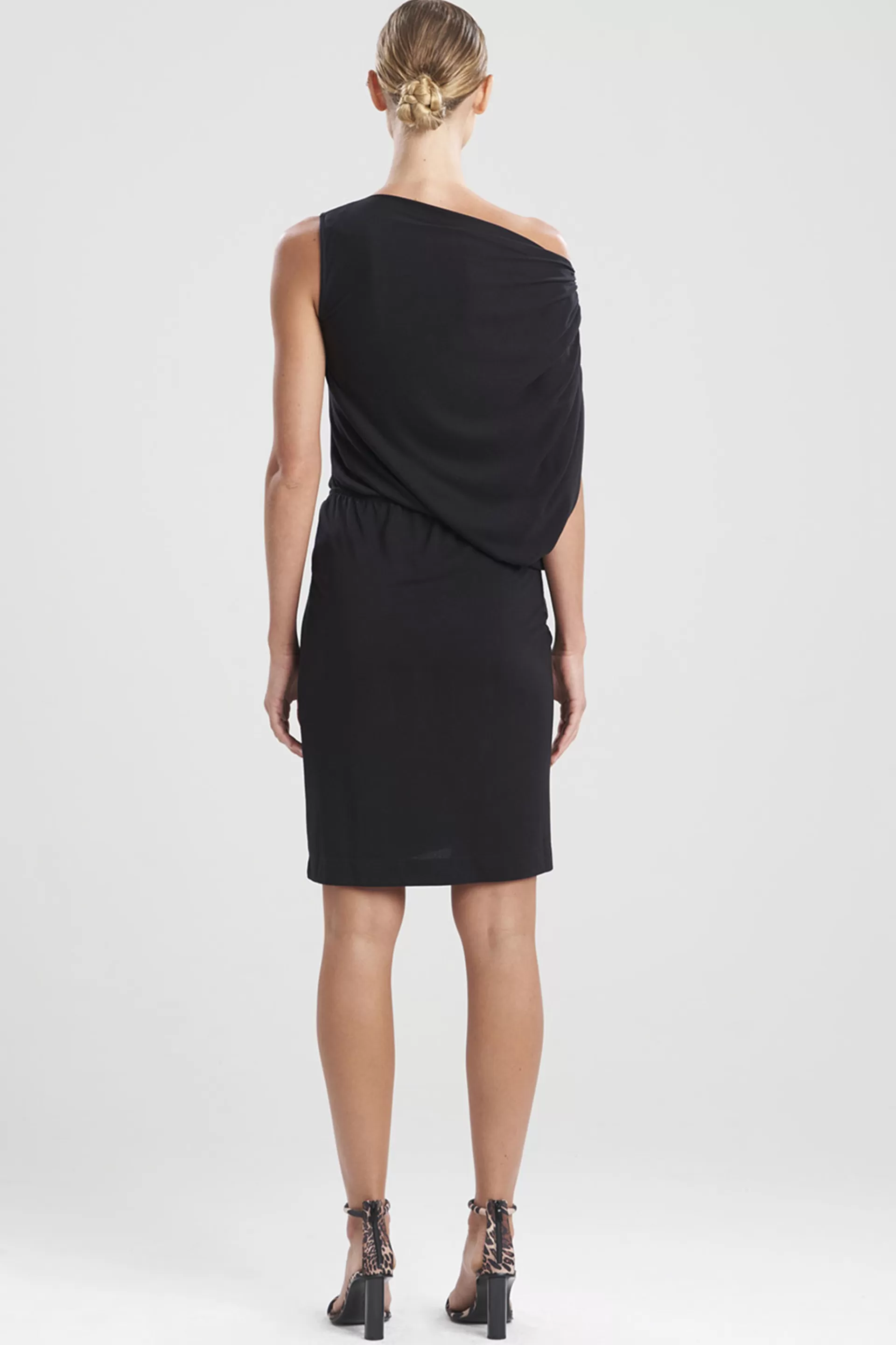 Natori Dresses | Essentials<TENCEL™ Jersey Drape Dress Black