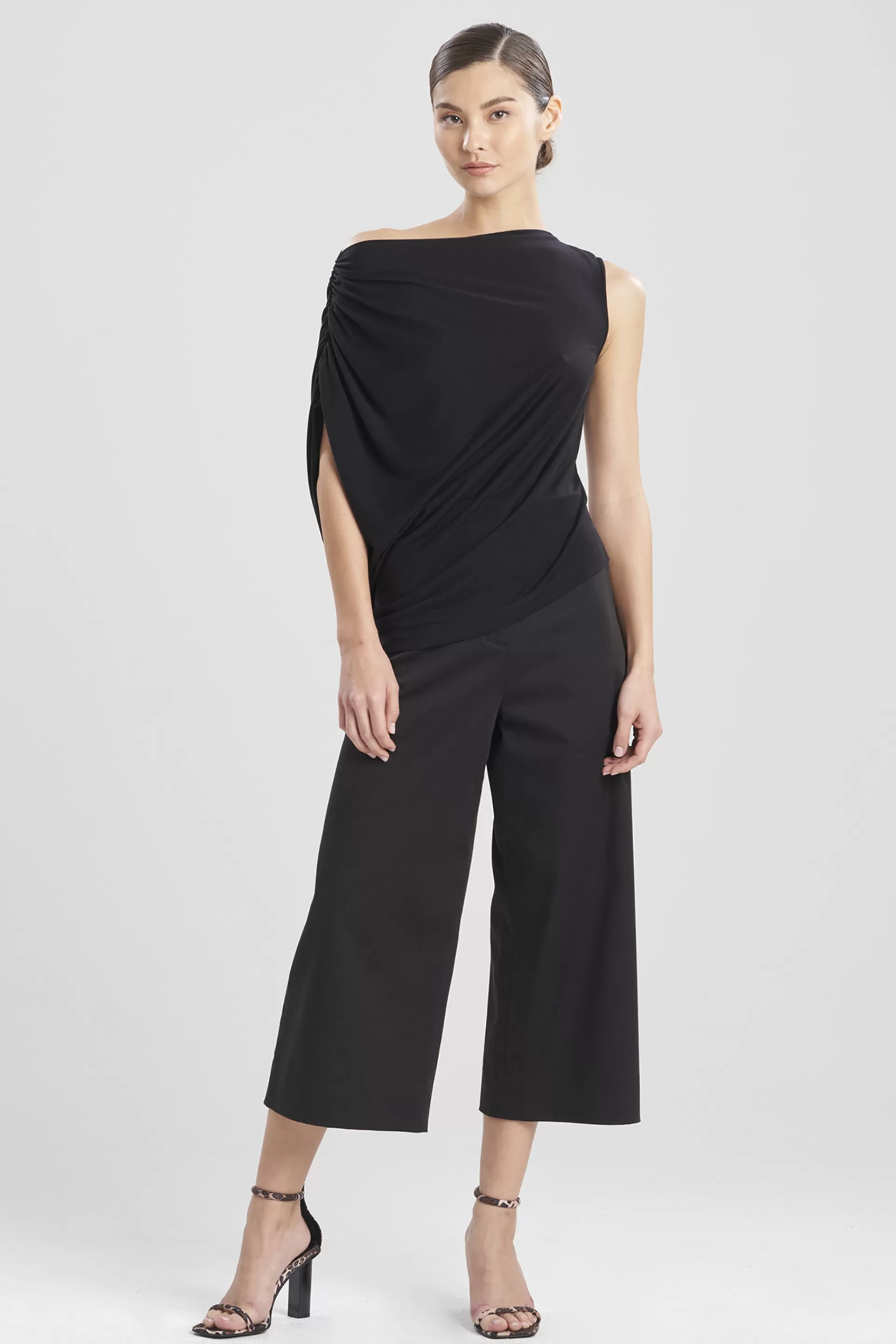 Natori Essentials | Tops, Shirts & Tunics<TENCEL™ Jersey Drape Top Black