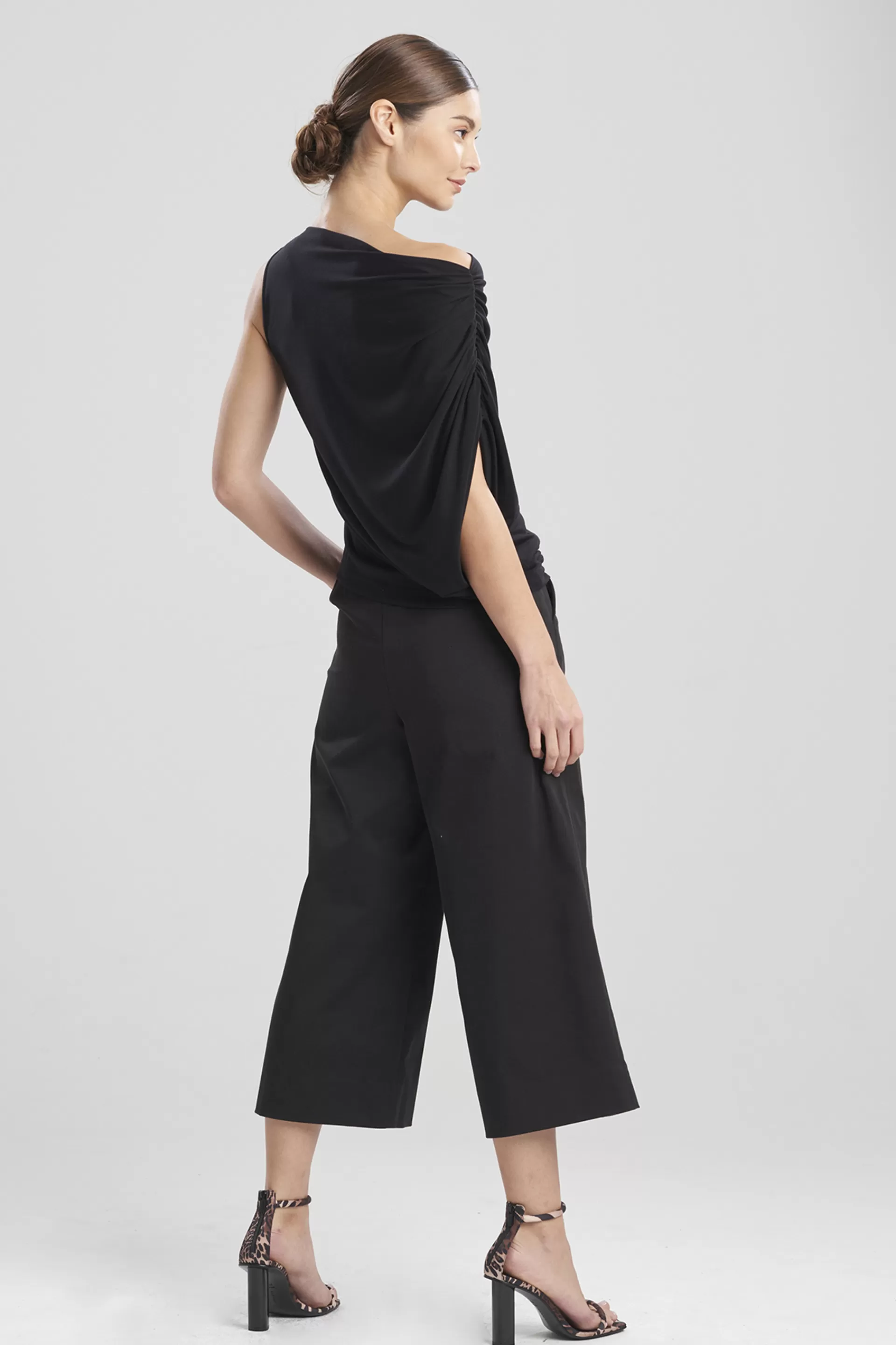 Natori Essentials | Tops, Shirts & Tunics<TENCEL™ Jersey Drape Top Black