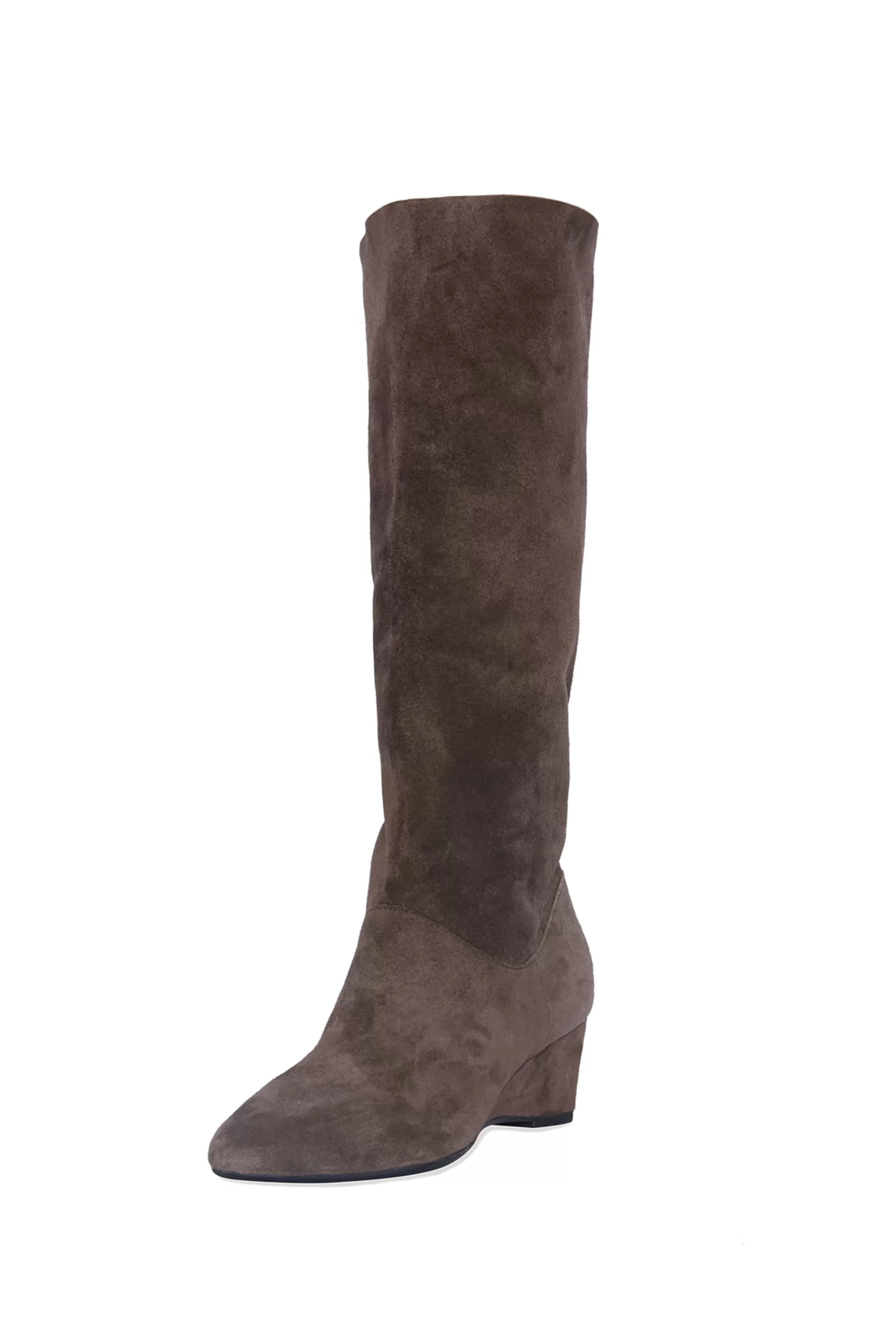 Natori Boots<Thrill Suede Contour Wedge Tall Slouch Boot