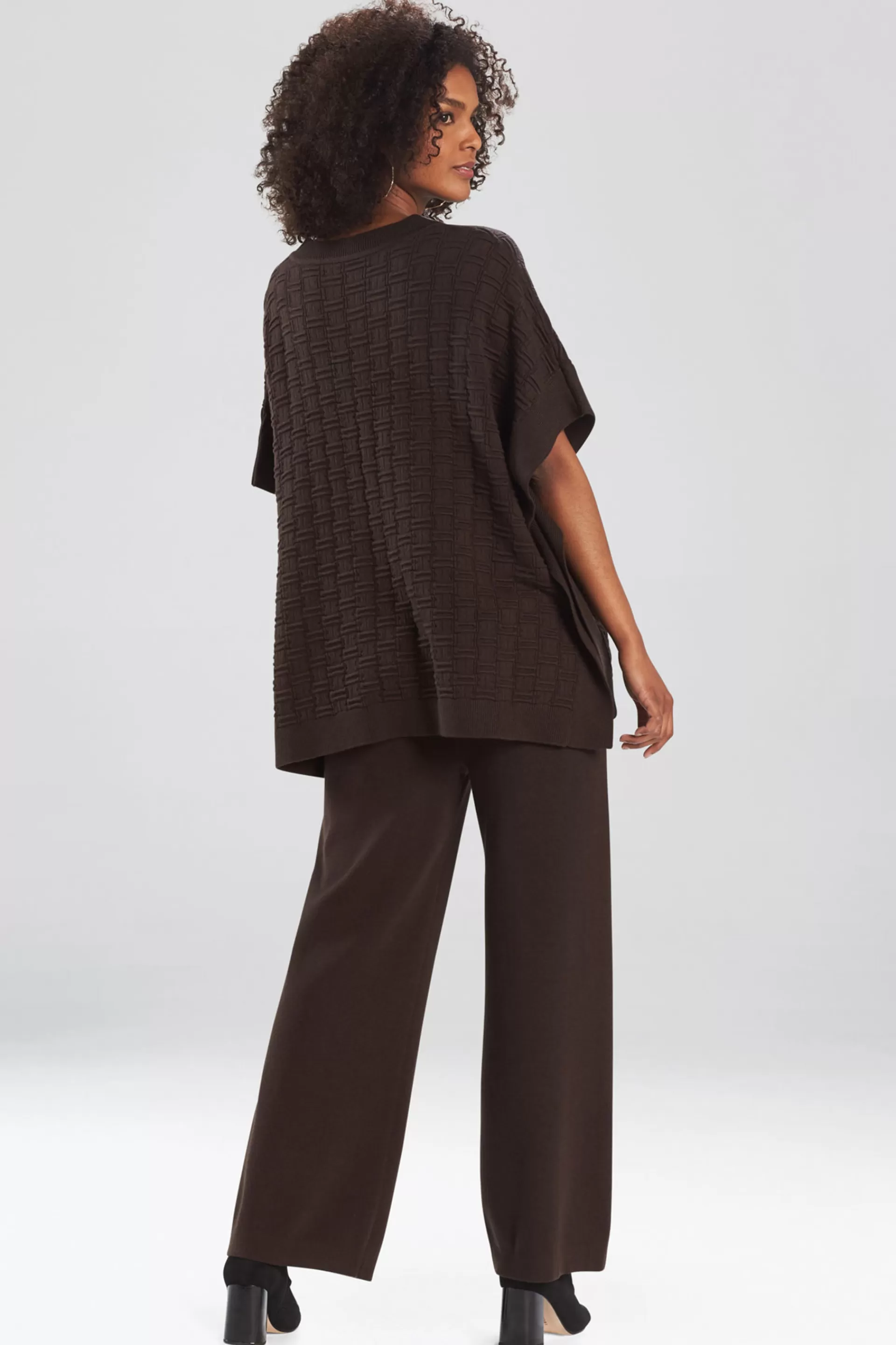 Natori Tops, Shirts & Tunics | Knitwear<Umeda-Sweater Knit Poncho Top Espresso