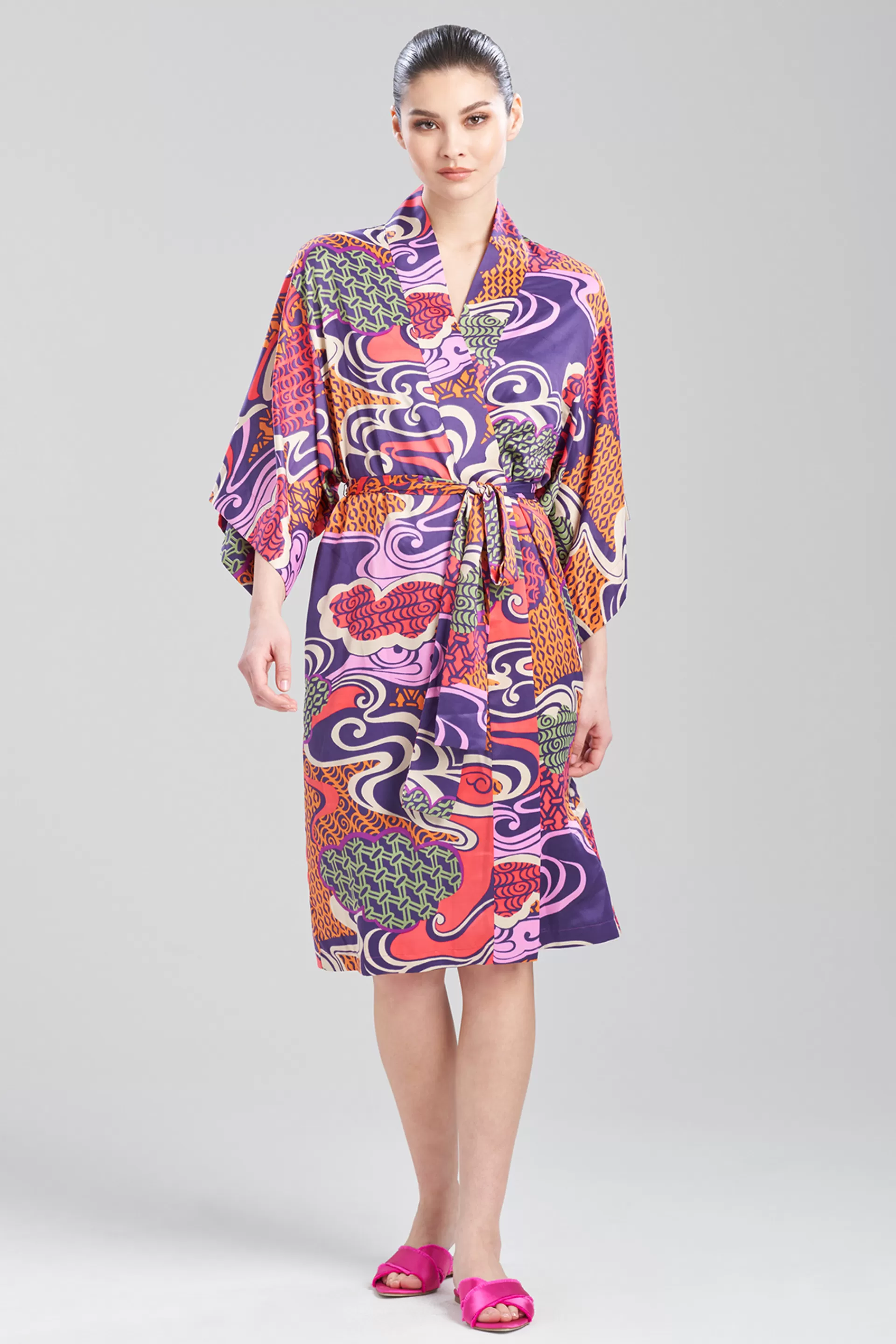 Natori Robes & Kimonos<Uzu Robe Purple Multi