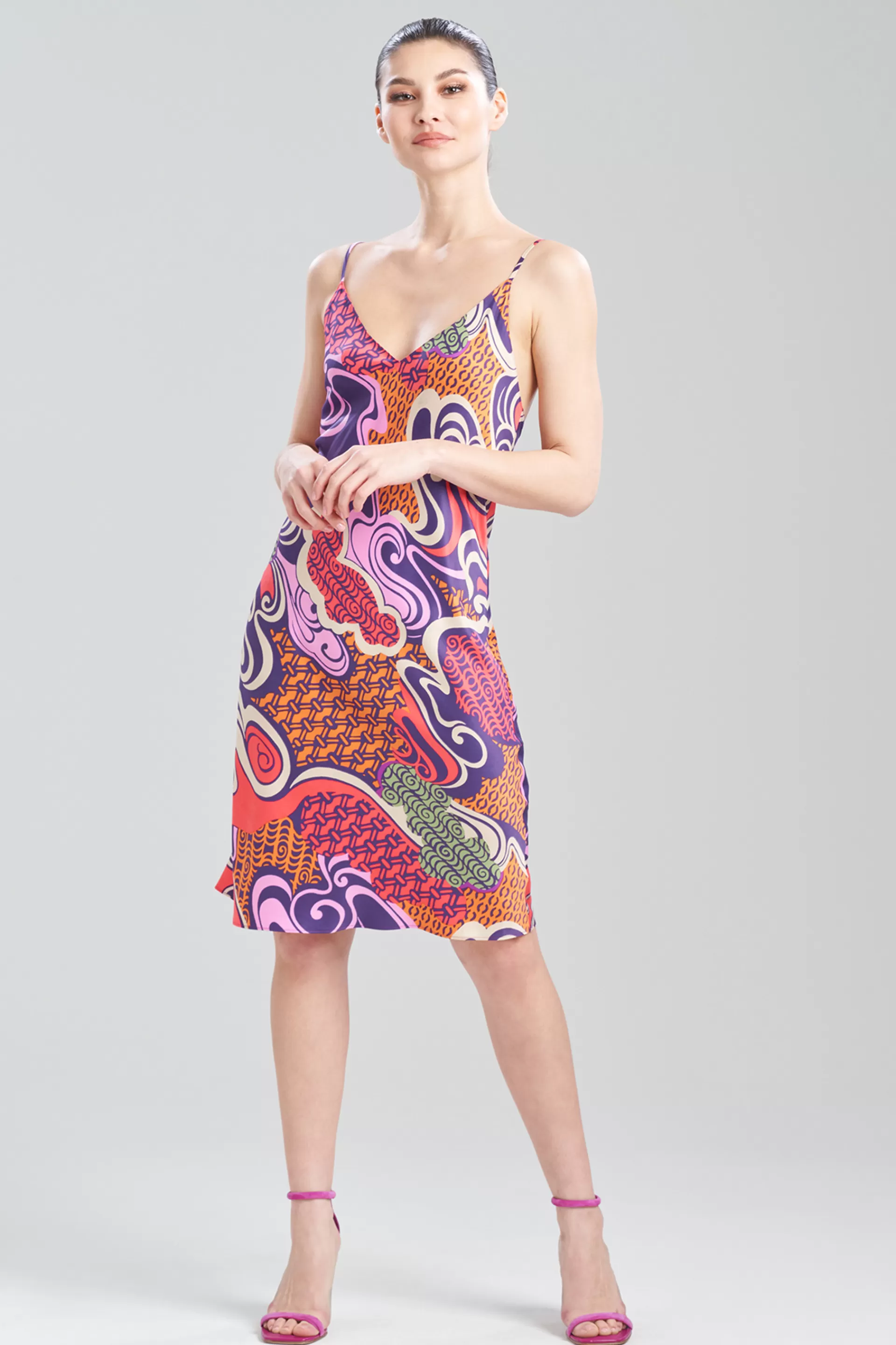 Natori Dresses<Uzu Slip Purple Multi