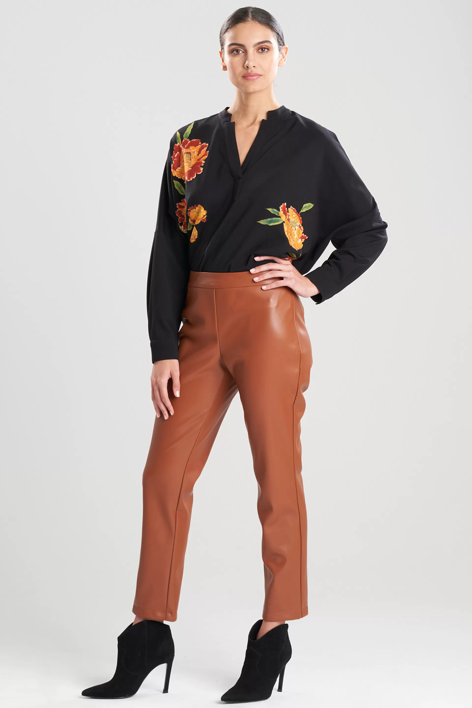 Natori Pants, Skirts & Shorts<Vegan Luxe Lambskin Ankle Pants