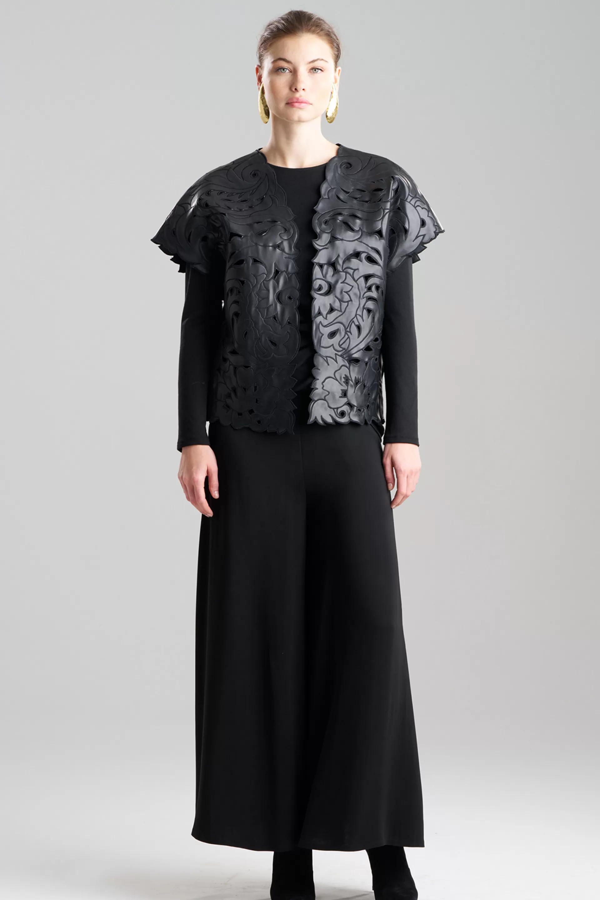 Natori Jackets & Outerwear<Vegan Luxe Lambskin Embroidered Vest