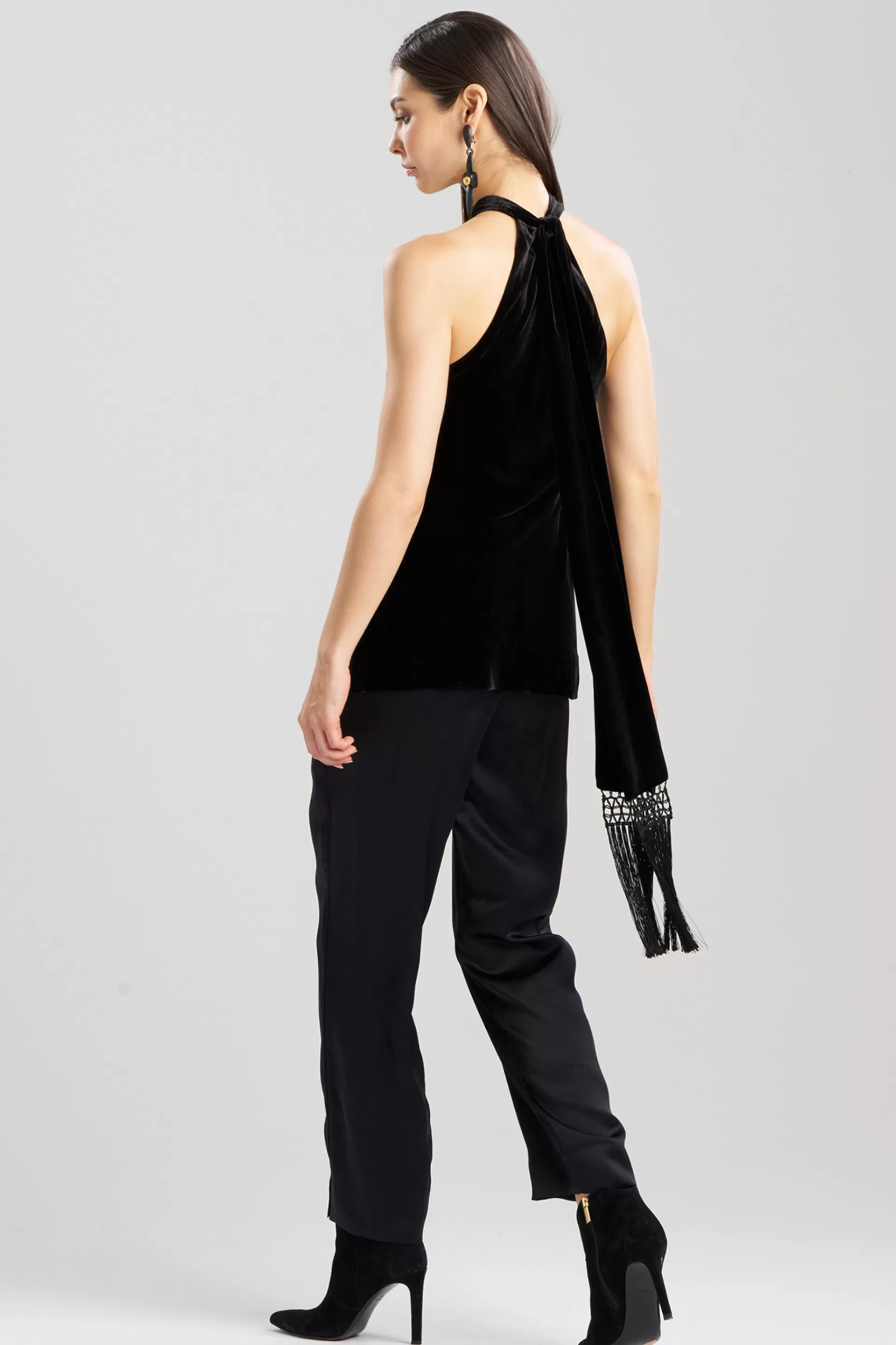 Natori Tops, Shirts & Tunics<Velvet Halter Top Black