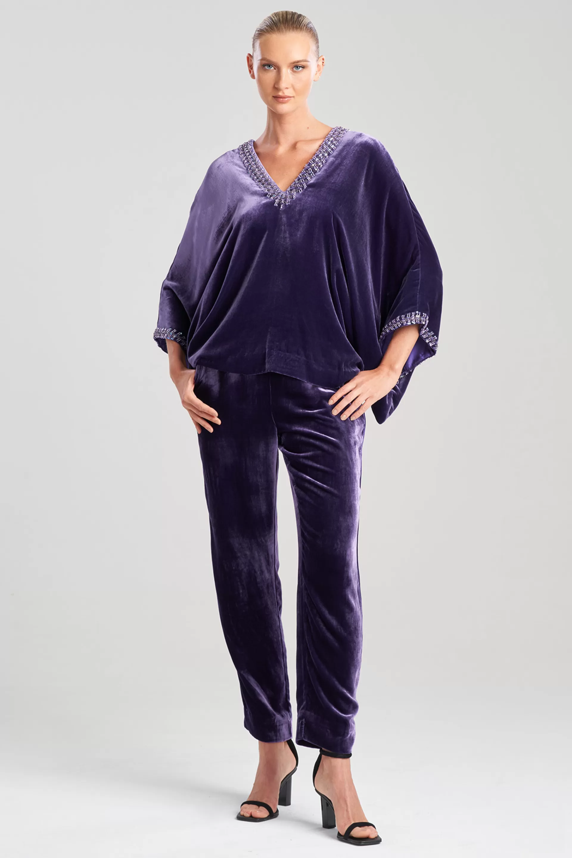 Natori Tops, Shirts & Tunics<Velvet Kimono Embellished Top