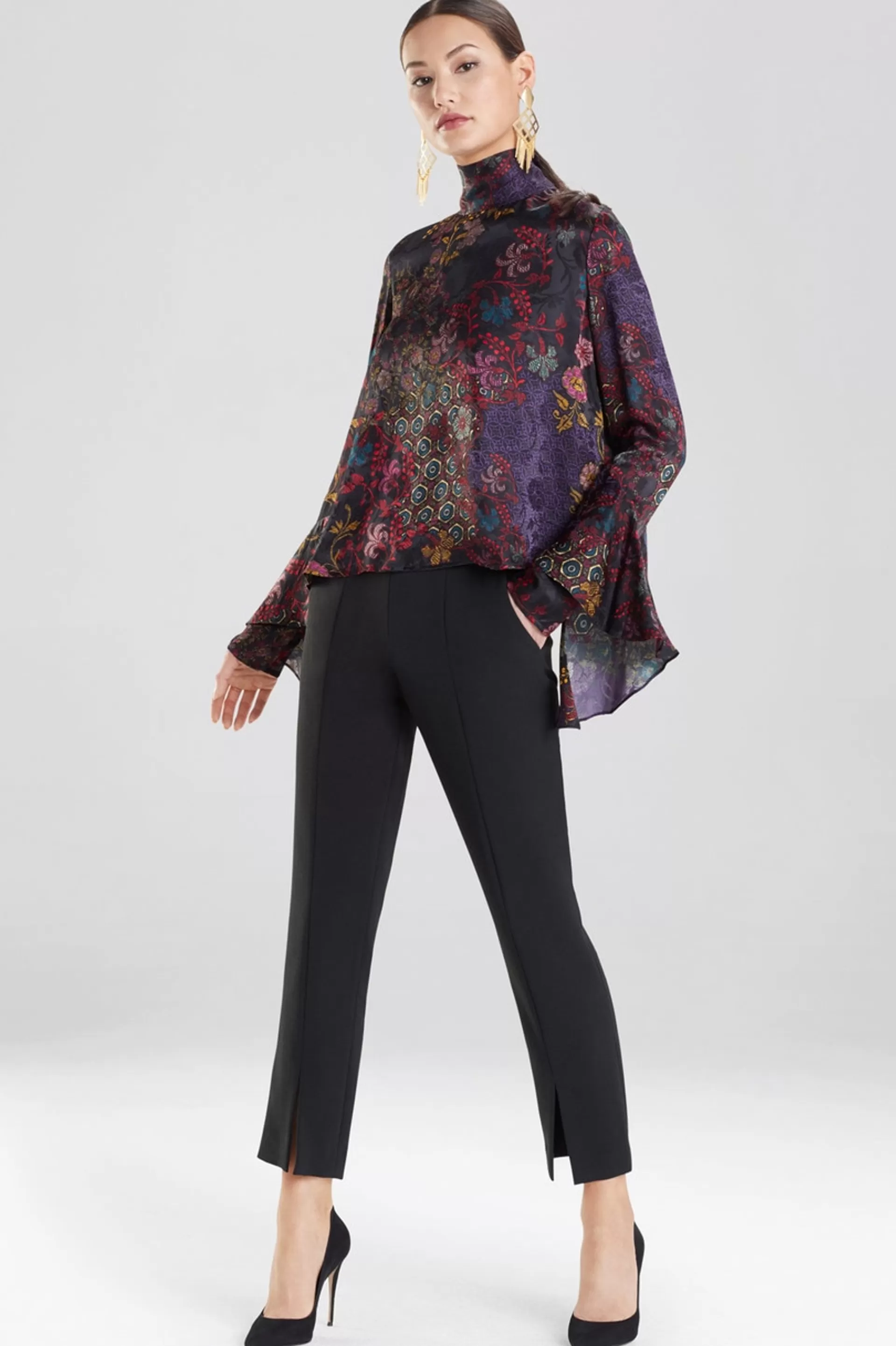 Natori Tops, Shirts & Tunics<Vintage Floral Top Black/Multi