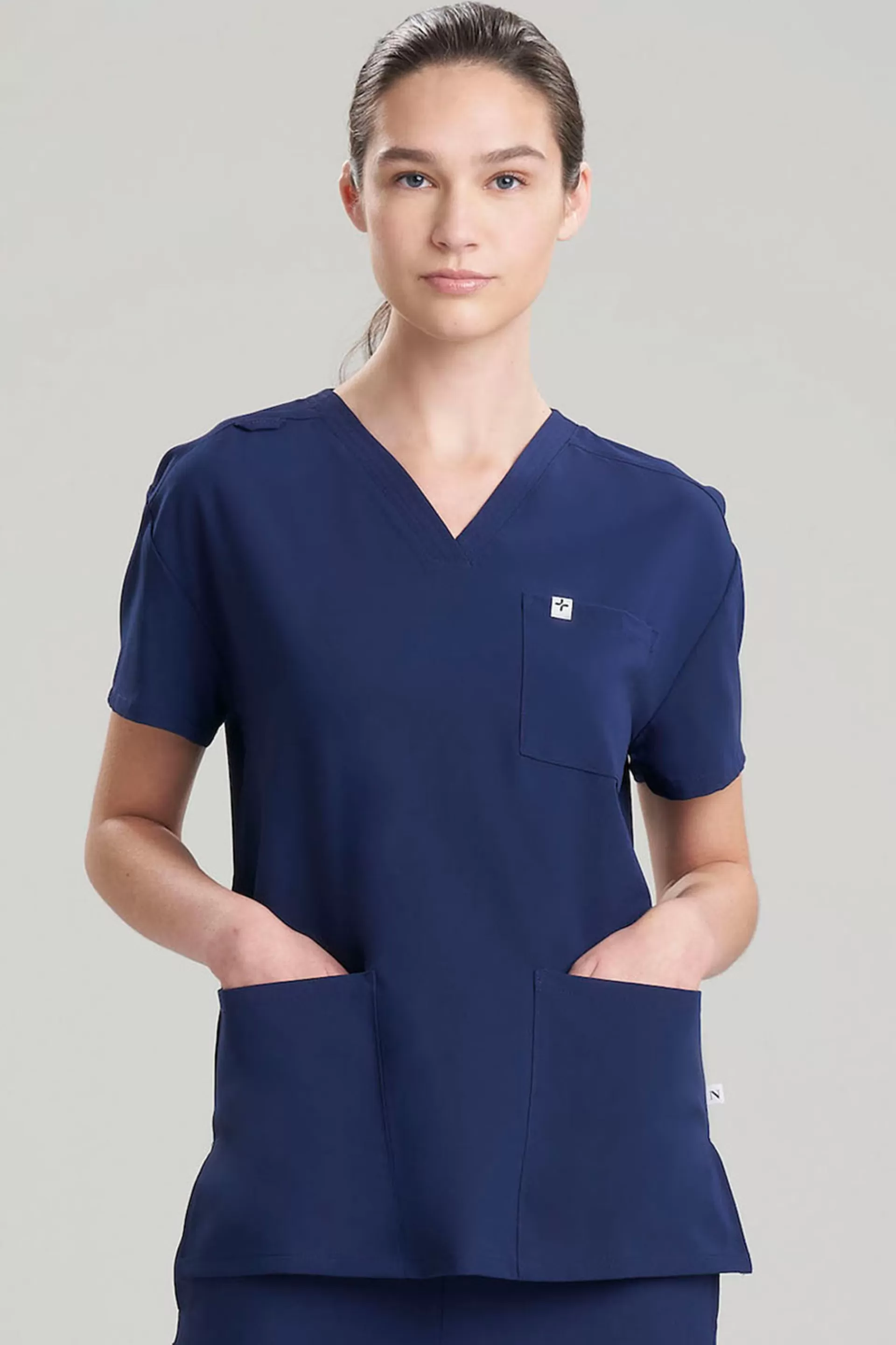 Natori Scrub Tops<Women's 3-Pocket V-Neck Scrub Top