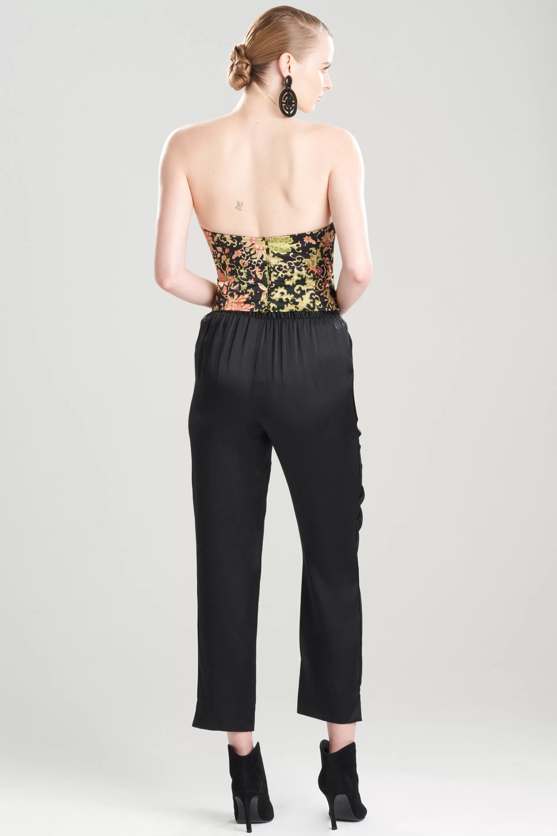 Natori Tops, Shirts & Tunics | Bustiers & Camis<Yasugi Charmeuse Silk Bustier Black Multi