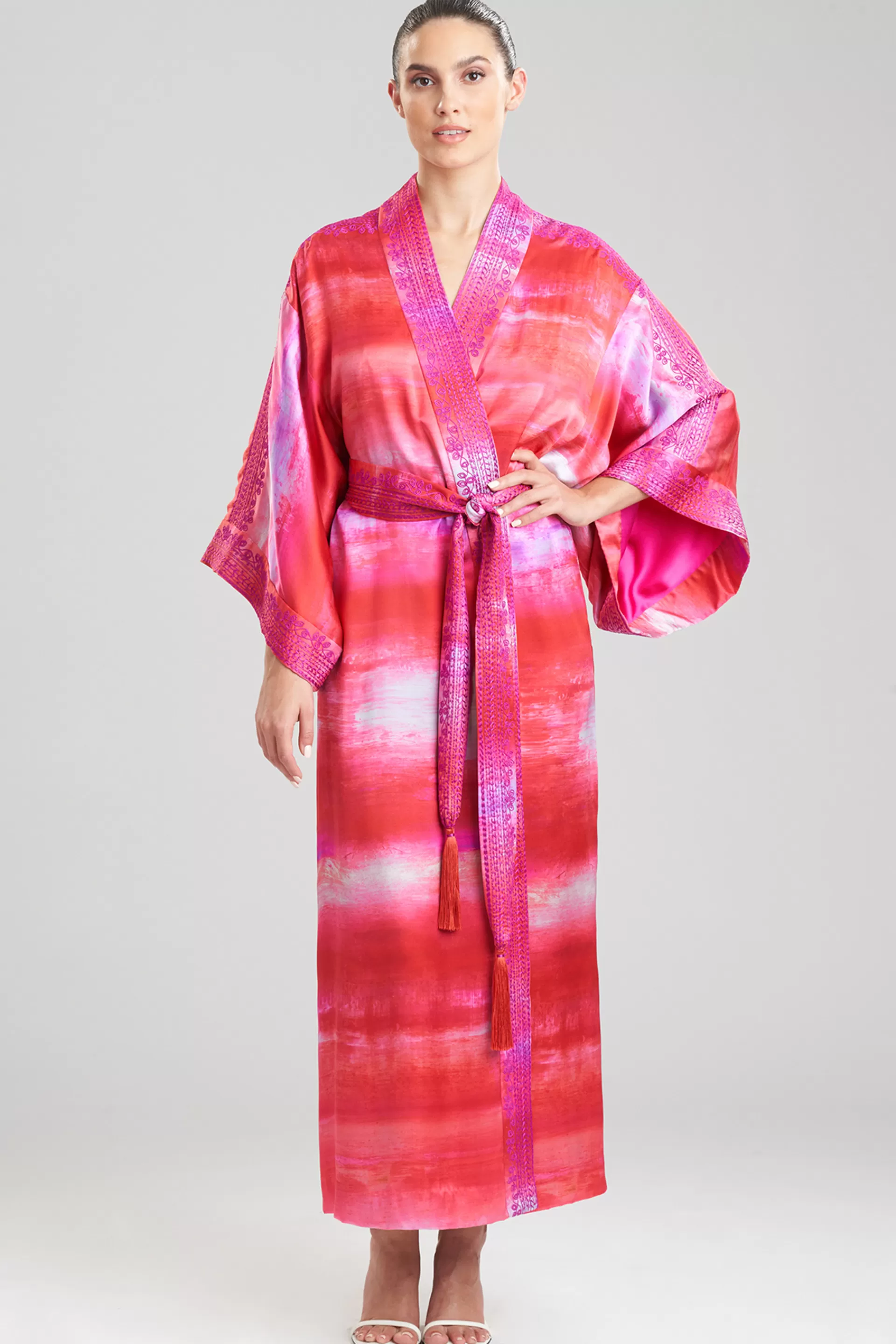 Natori Robes & Kimonos | Couture Robes<Yoriko Embroidery Silk Robe Dragon Fruit