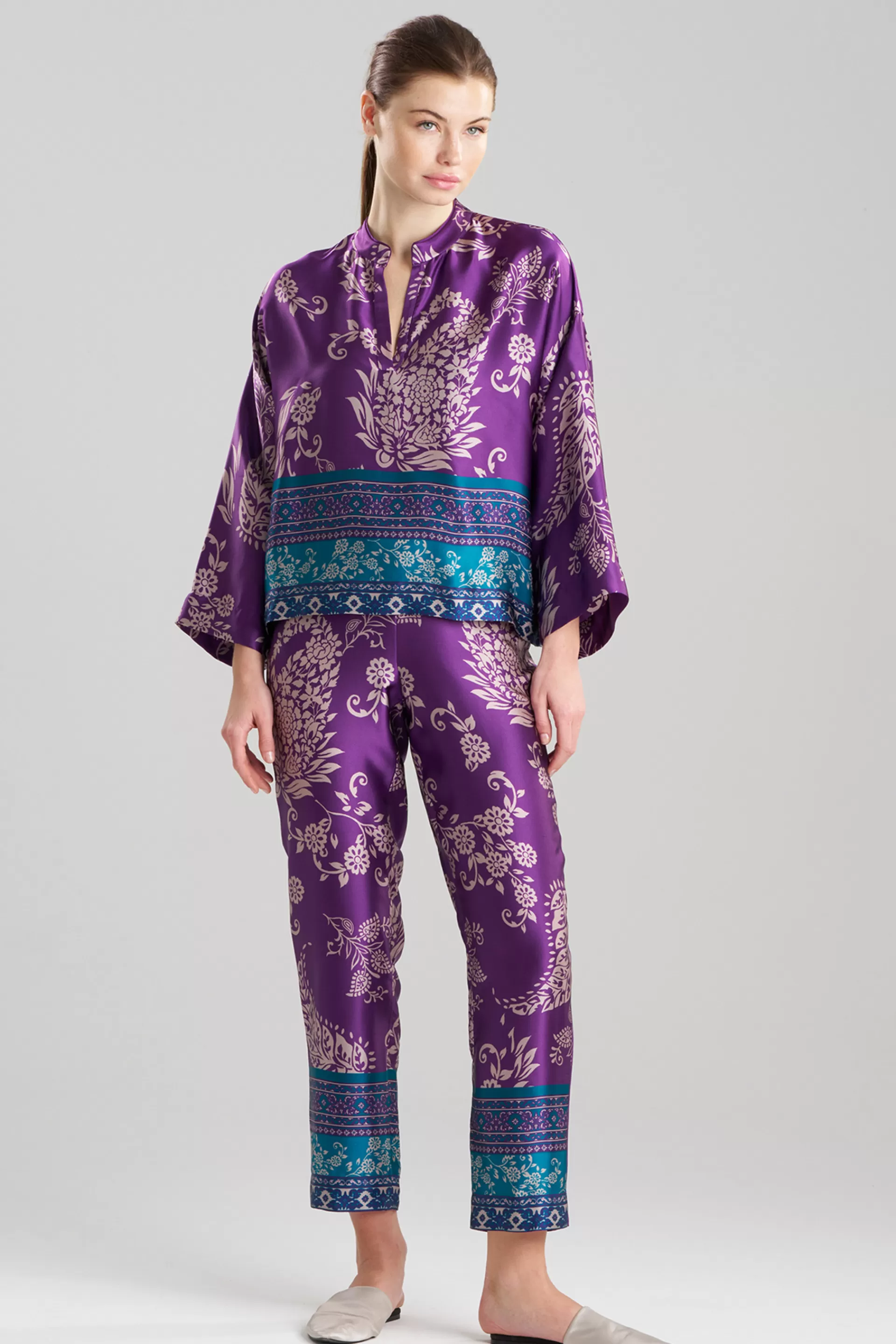 Natori Pajama Sets<Ysobel Silk PJ Purple Multi