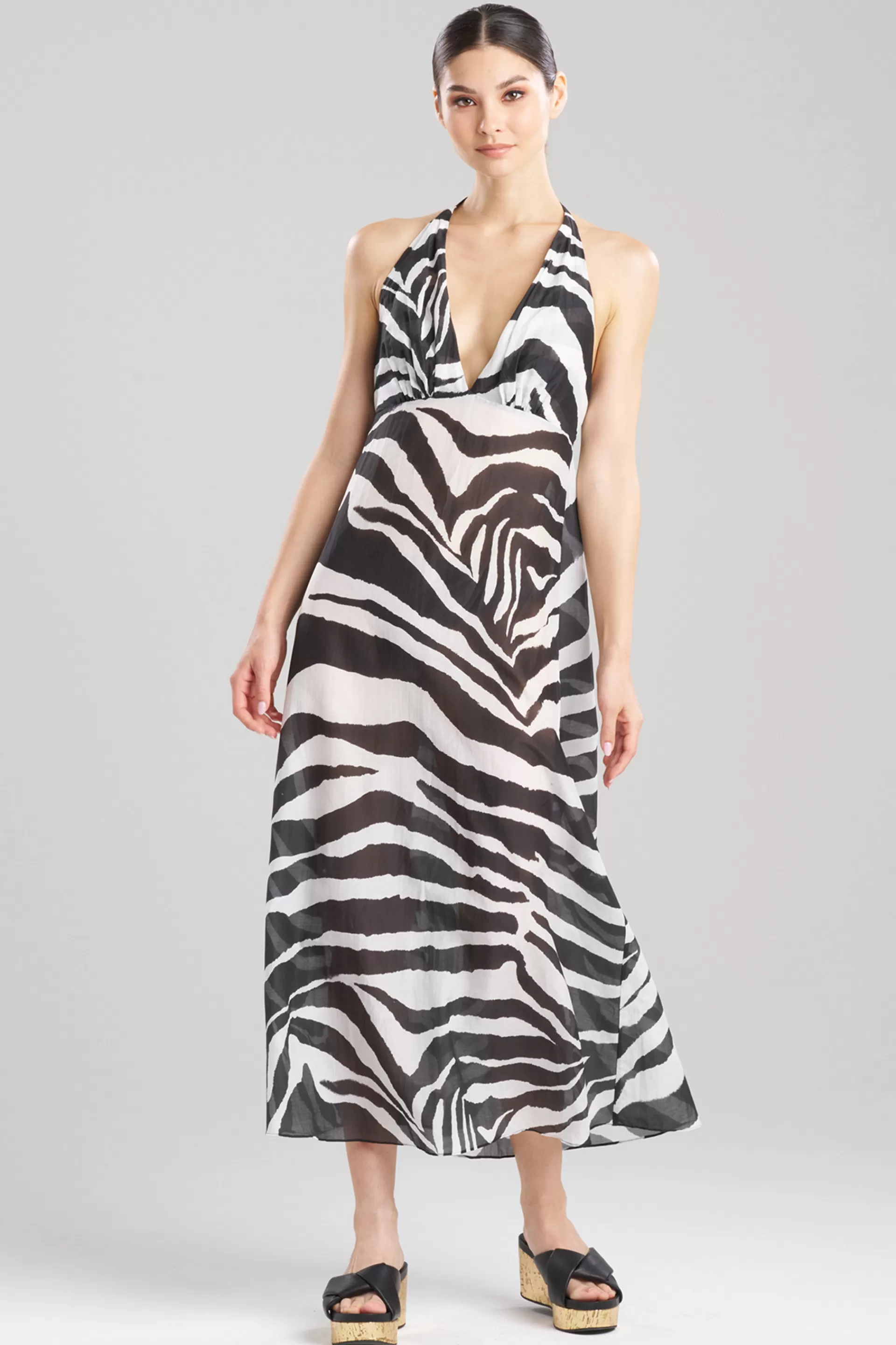 Natori Dresses | Beach Dresses<Zebra Cotton Silk Dress